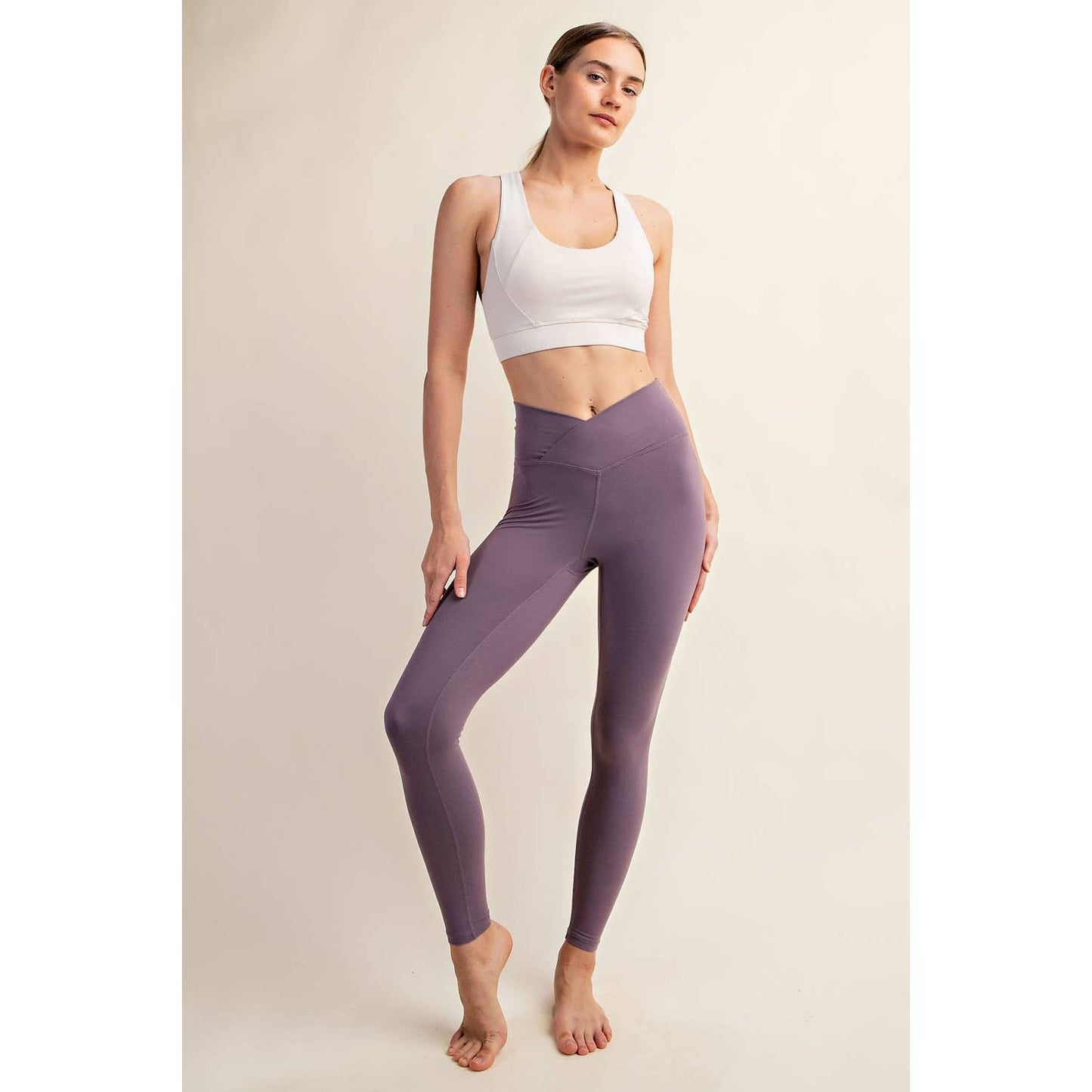 V WAIST FULL LENGTH LEGGINGS