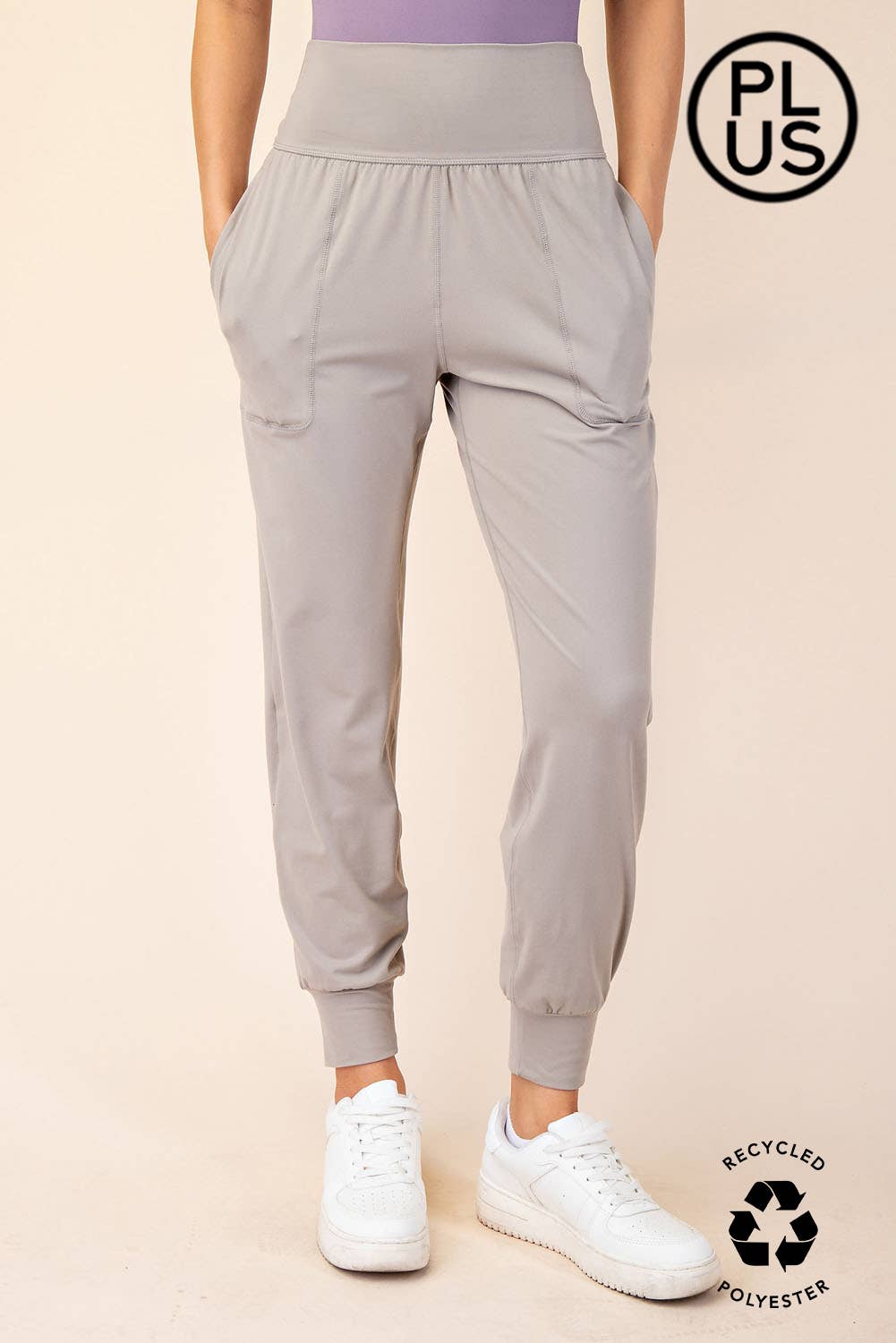 PLUS SIZE BUTTER SOFT JOGGERS WITH POCKETS