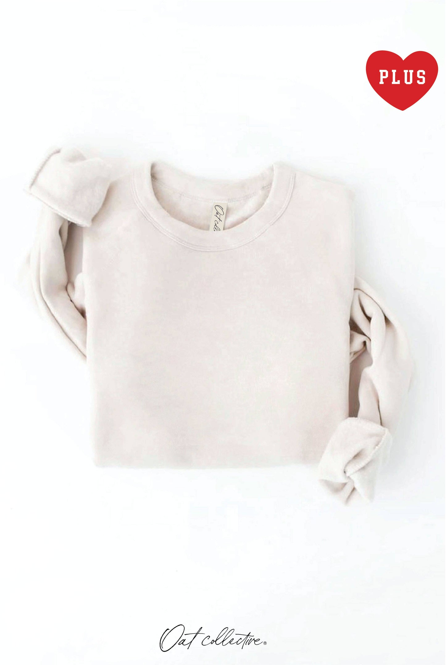 PLUS Premium Solid Basic Sweatshirt