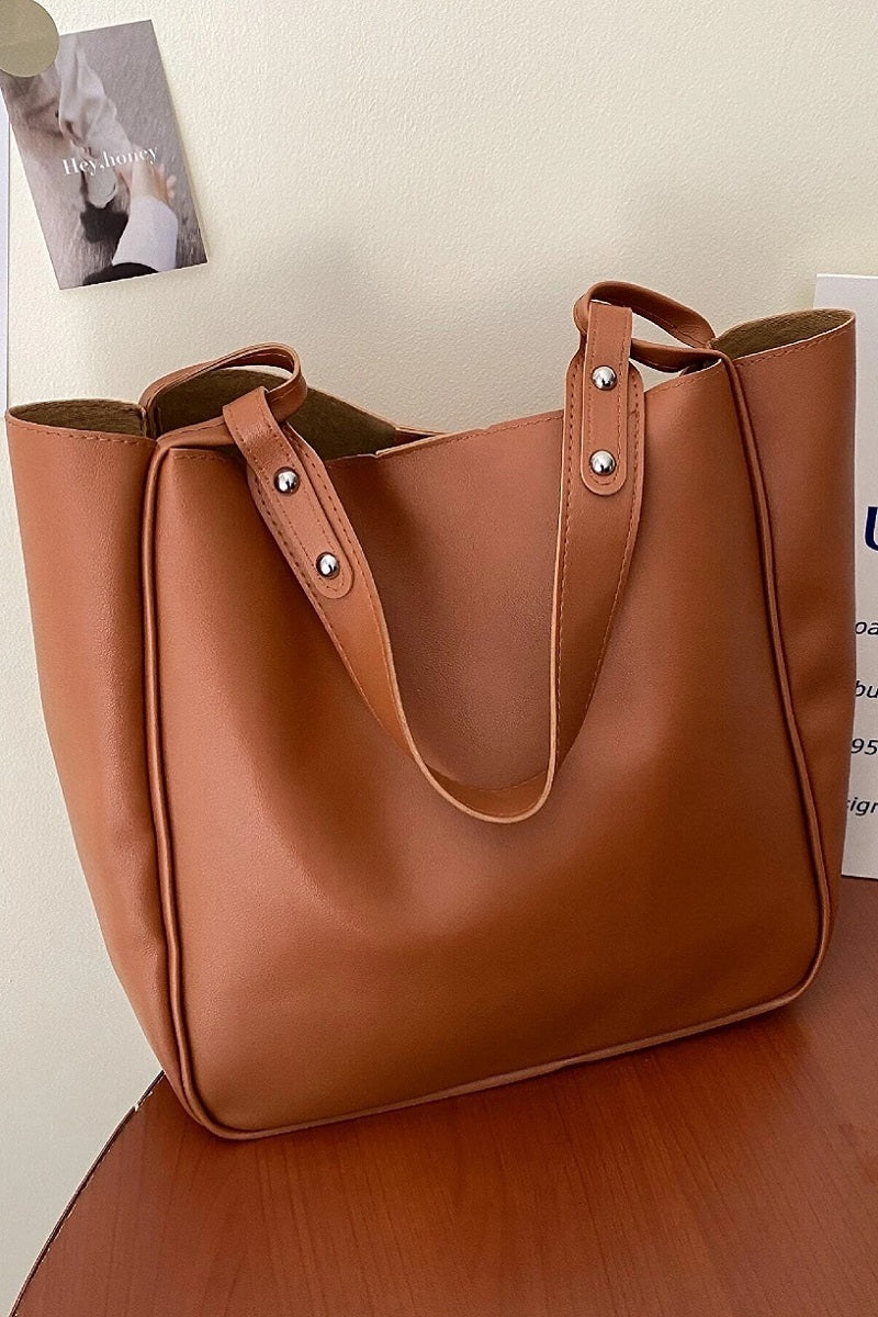 Zenana SIMPLE TRENDY VEGAN LEATHER UNDERARM SHOULDER POUCH BAG