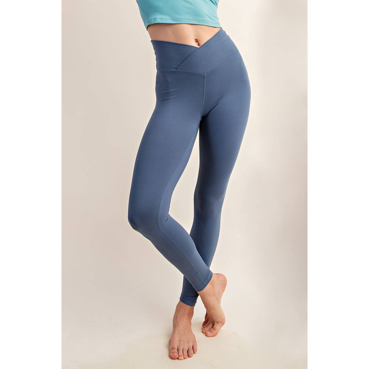 V WAIST FULL LENGTH LEGGINGS