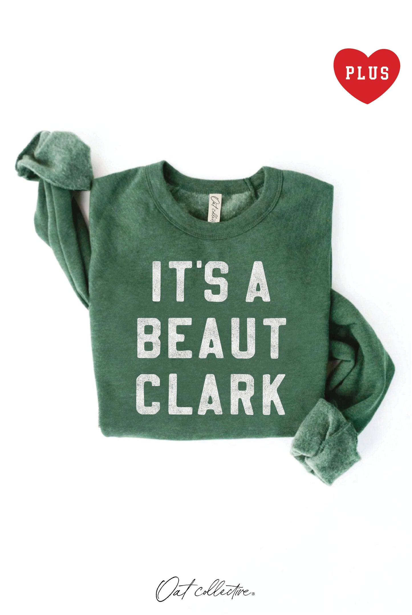 IT'S A BEAUT CLARK   Plus Graphic Sweatshirt