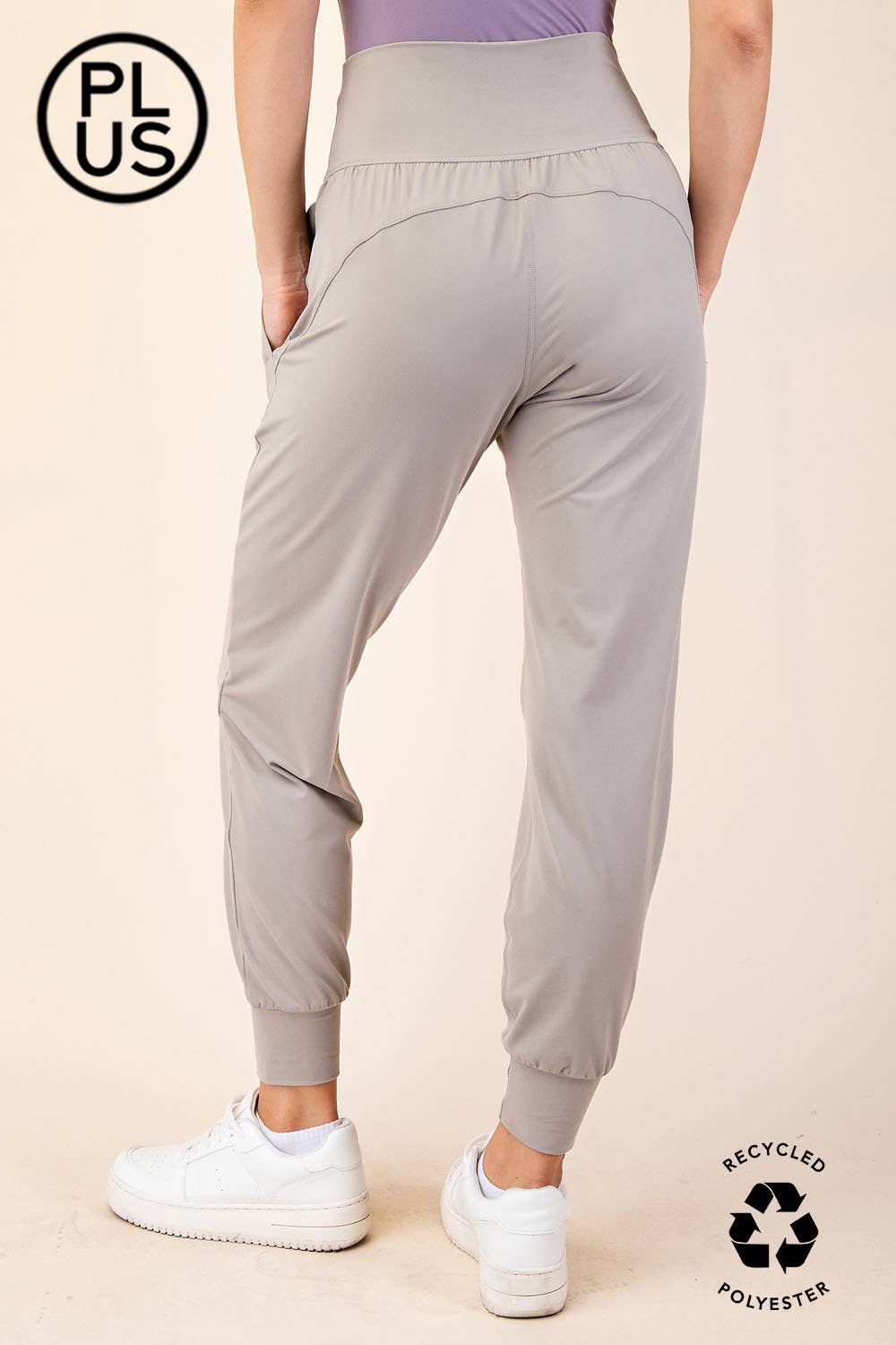 PLUS SIZE BUTTER SOFT JOGGERS WITH POCKETS