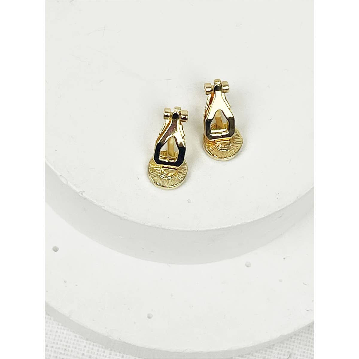 Smiley Face Clip on Earrings