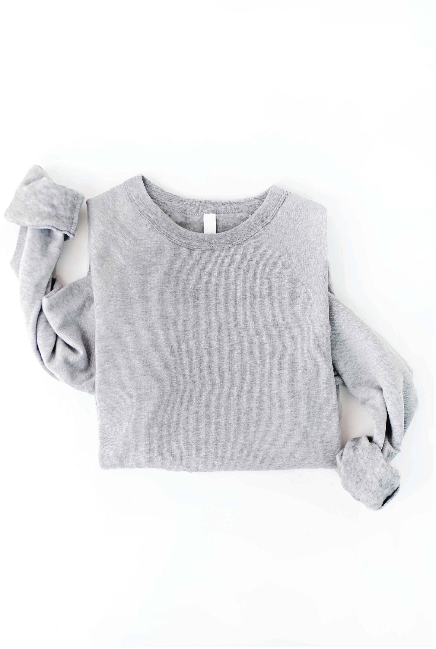 Premium Basic Solid Graphic Sweatshirt