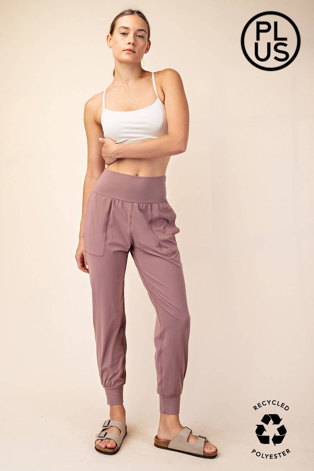 PLUS SIZE BUTTER SOFT JOGGERS WITH POCKETS