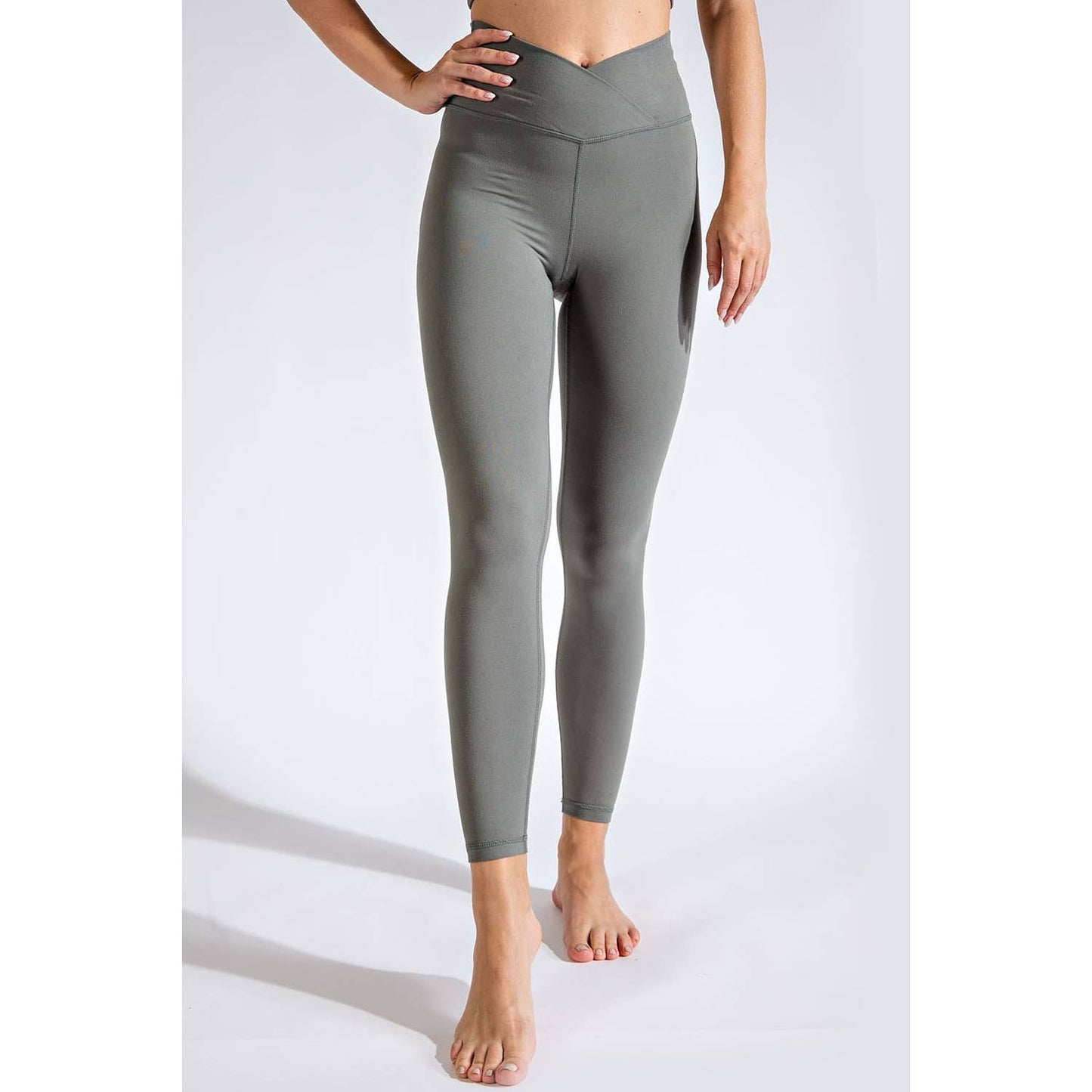 V WAIST FULL LENGTH LEGGINGS