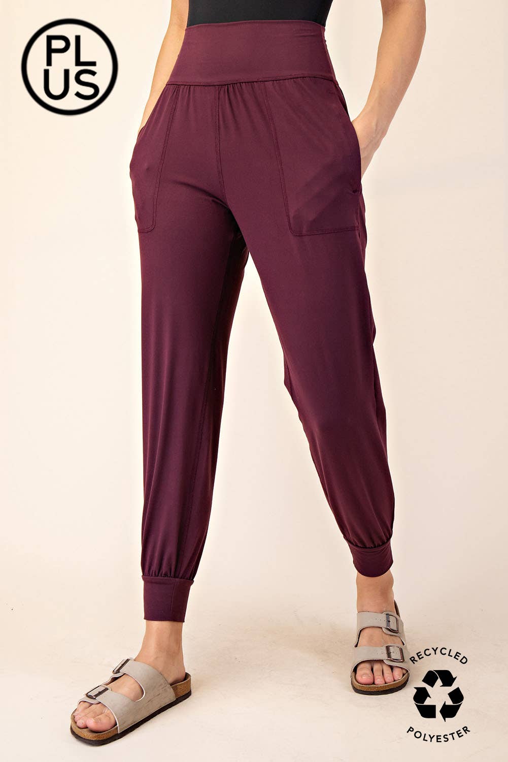 PLUS SIZE BUTTER SOFT JOGGERS WITH POCKETS