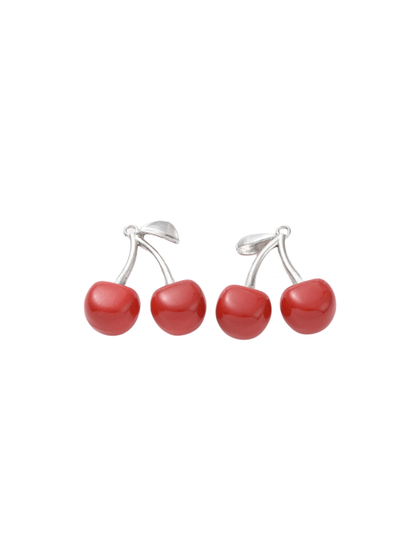* Silver Cherry Bomb Charm