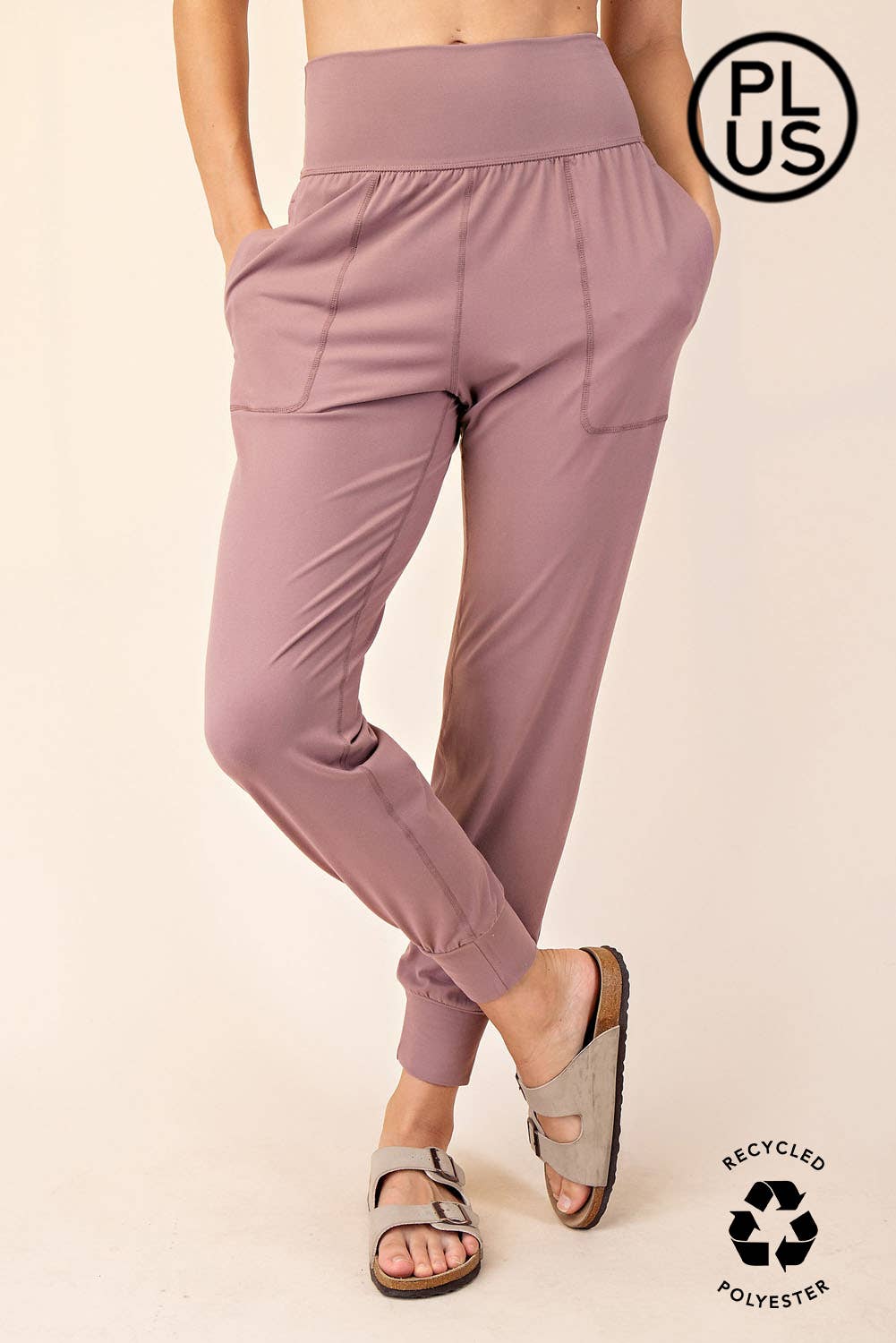 PLUS SIZE BUTTER SOFT JOGGERS WITH POCKETS