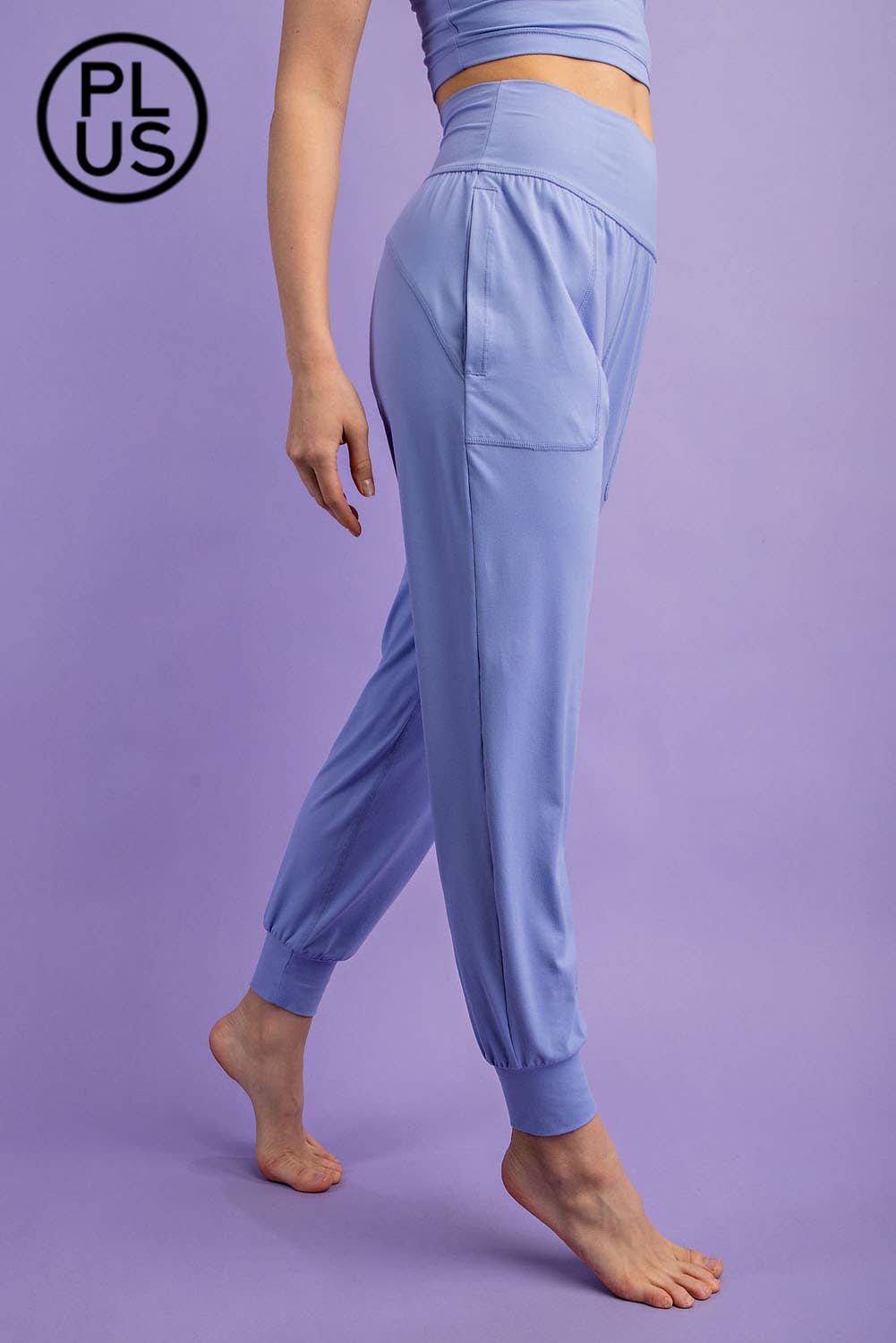 PLUS SIZE BUTTER SOFT JOGGERS WITH POCKETS