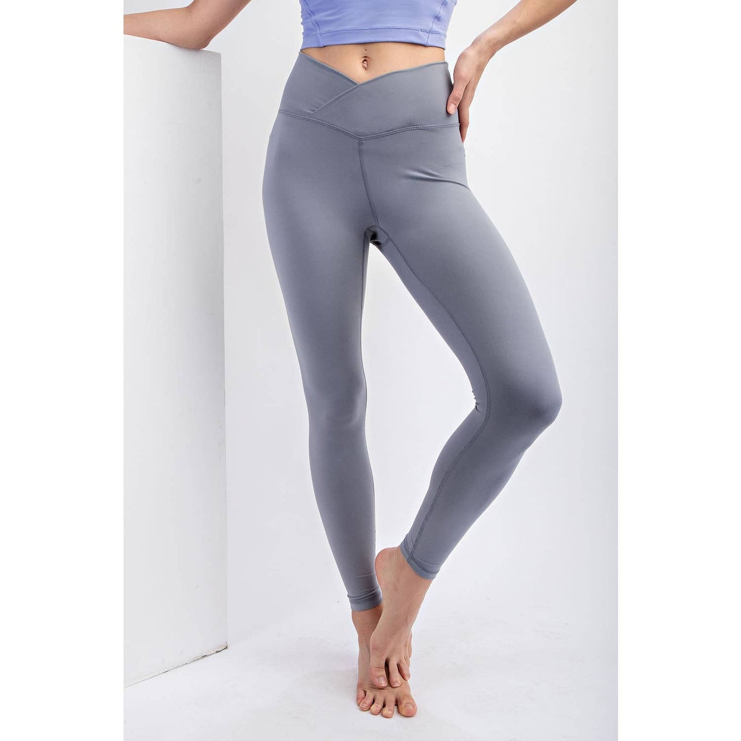 V WAIST FULL LENGTH LEGGINGS