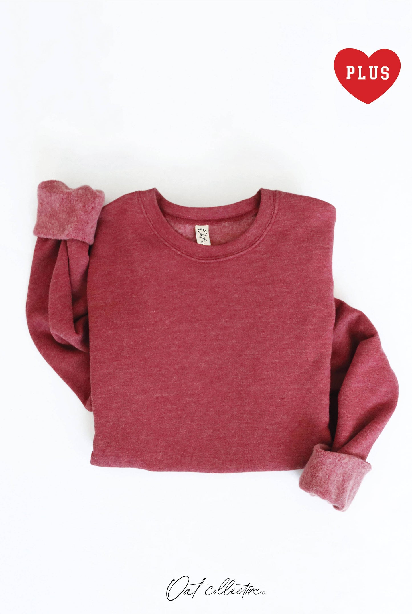 PLUS Premium Solid Basic Sweatshirt