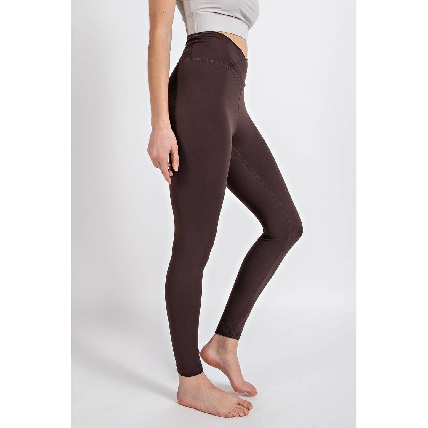 V WAIST FULL LENGTH LEGGINGS