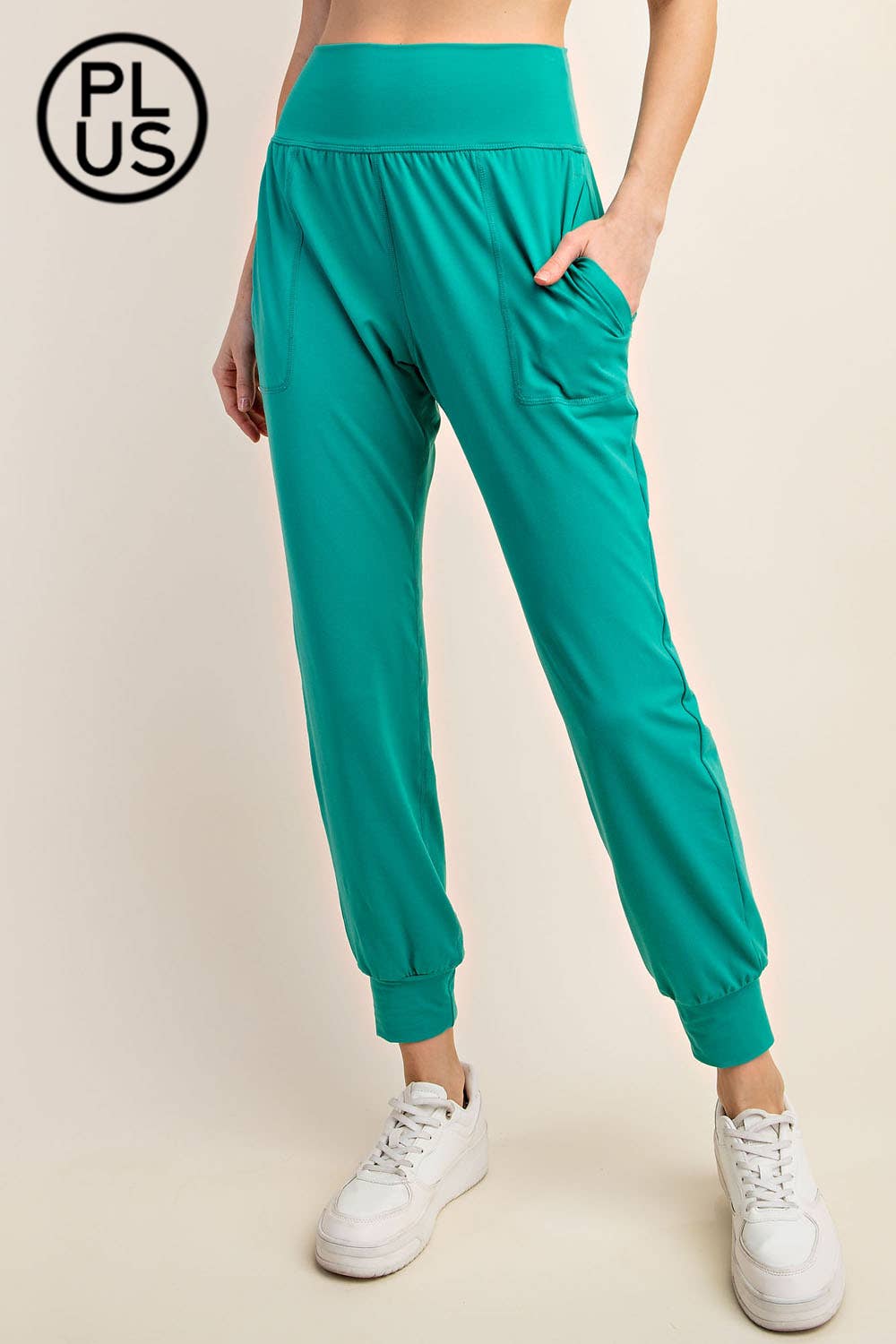 PLUS SIZE BUTTER SOFT JOGGERS WITH POCKETS