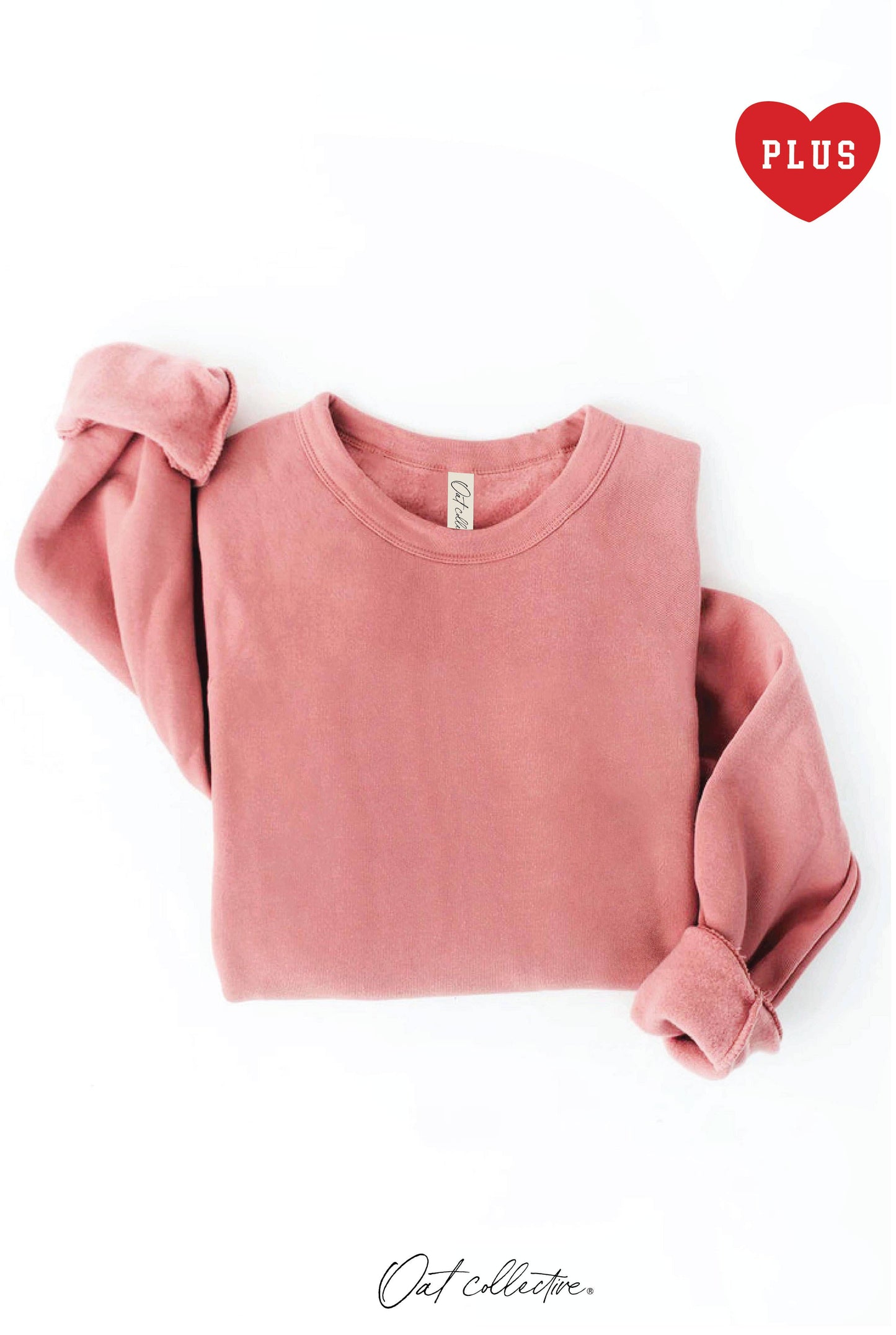 PLUS Premium Solid Basic Sweatshirt
