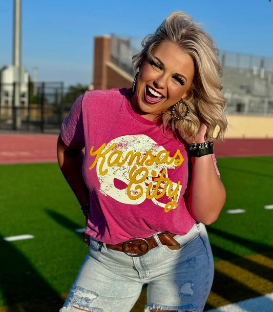 Kansas City Bleached T Shirt Randi Mahomes Collection