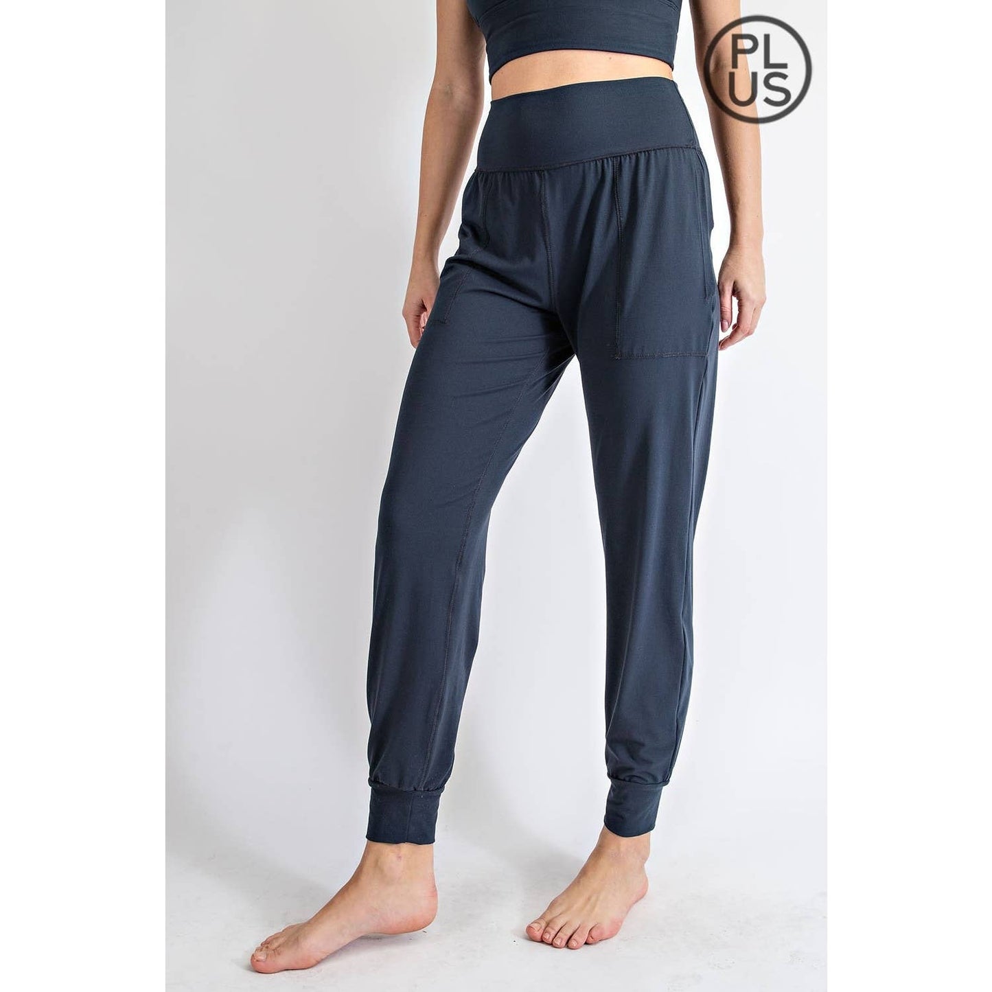 PLUS SIZE BUTTER SOFT JOGGERS WITH POCKETS