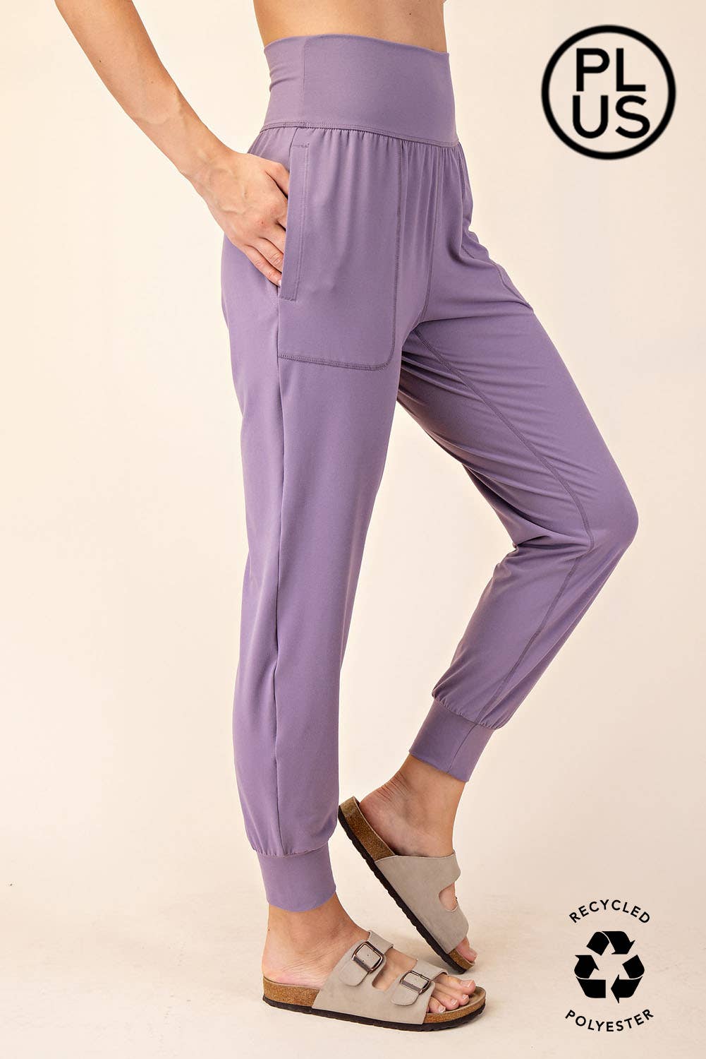 PLUS SIZE BUTTER SOFT JOGGERS WITH POCKETS