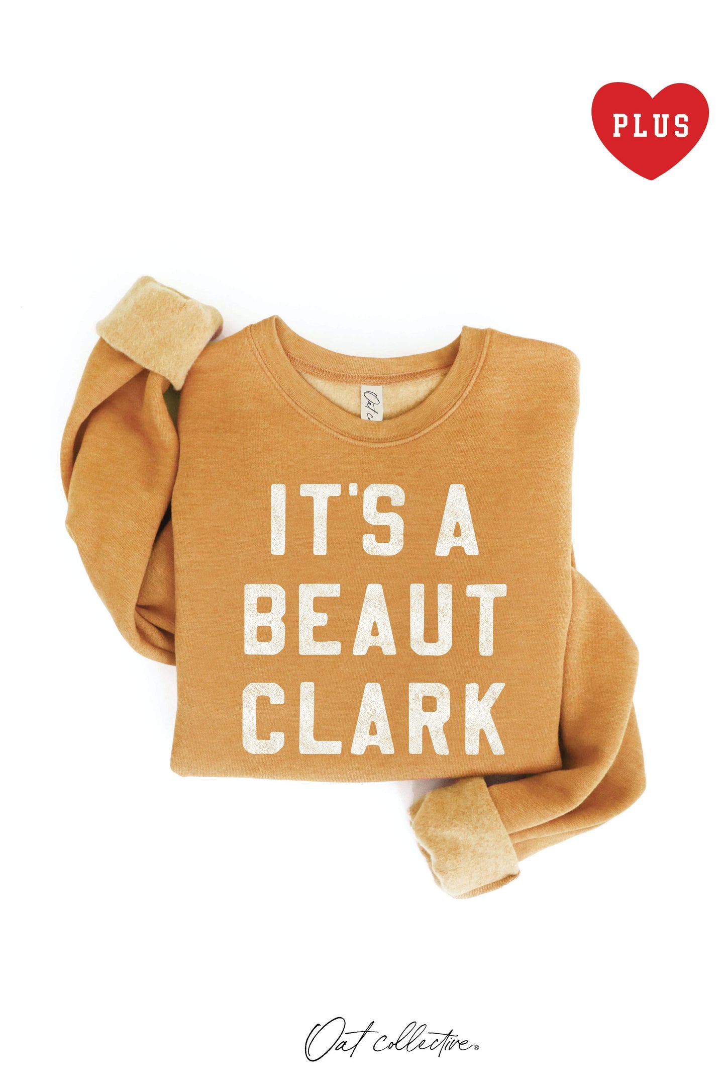 IT'S A BEAUT CLARK   Plus Graphic Sweatshirt