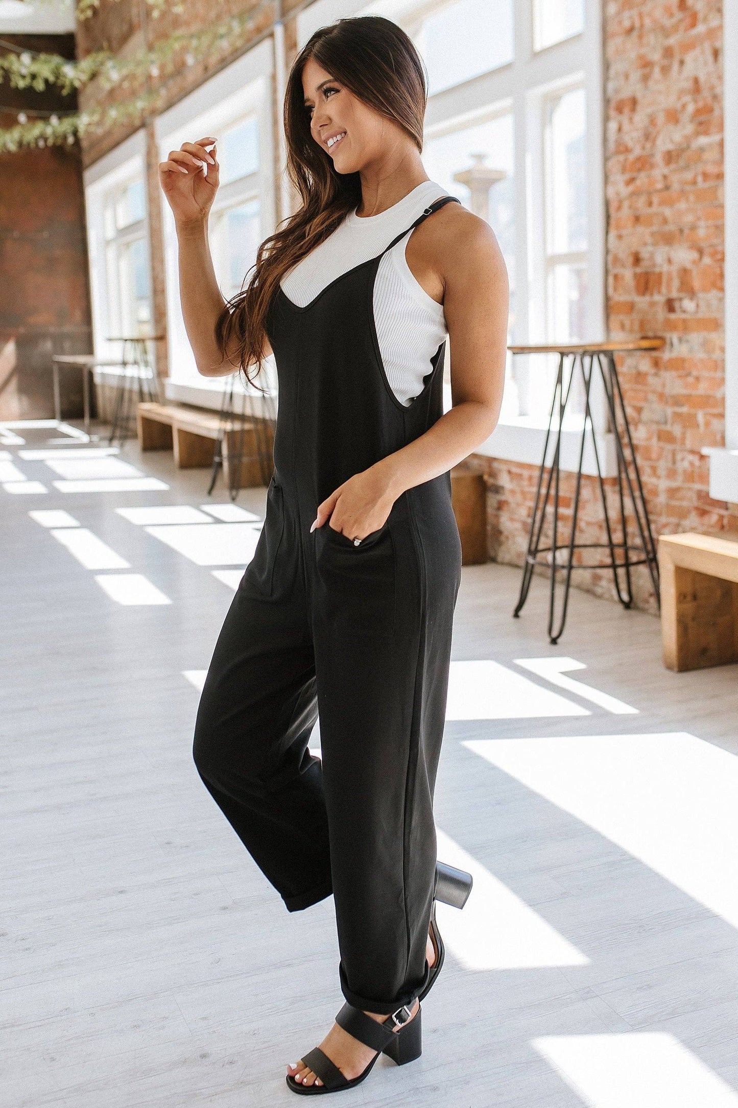 Martha Pocket Straight Leg Jumpsuit | S-XL
