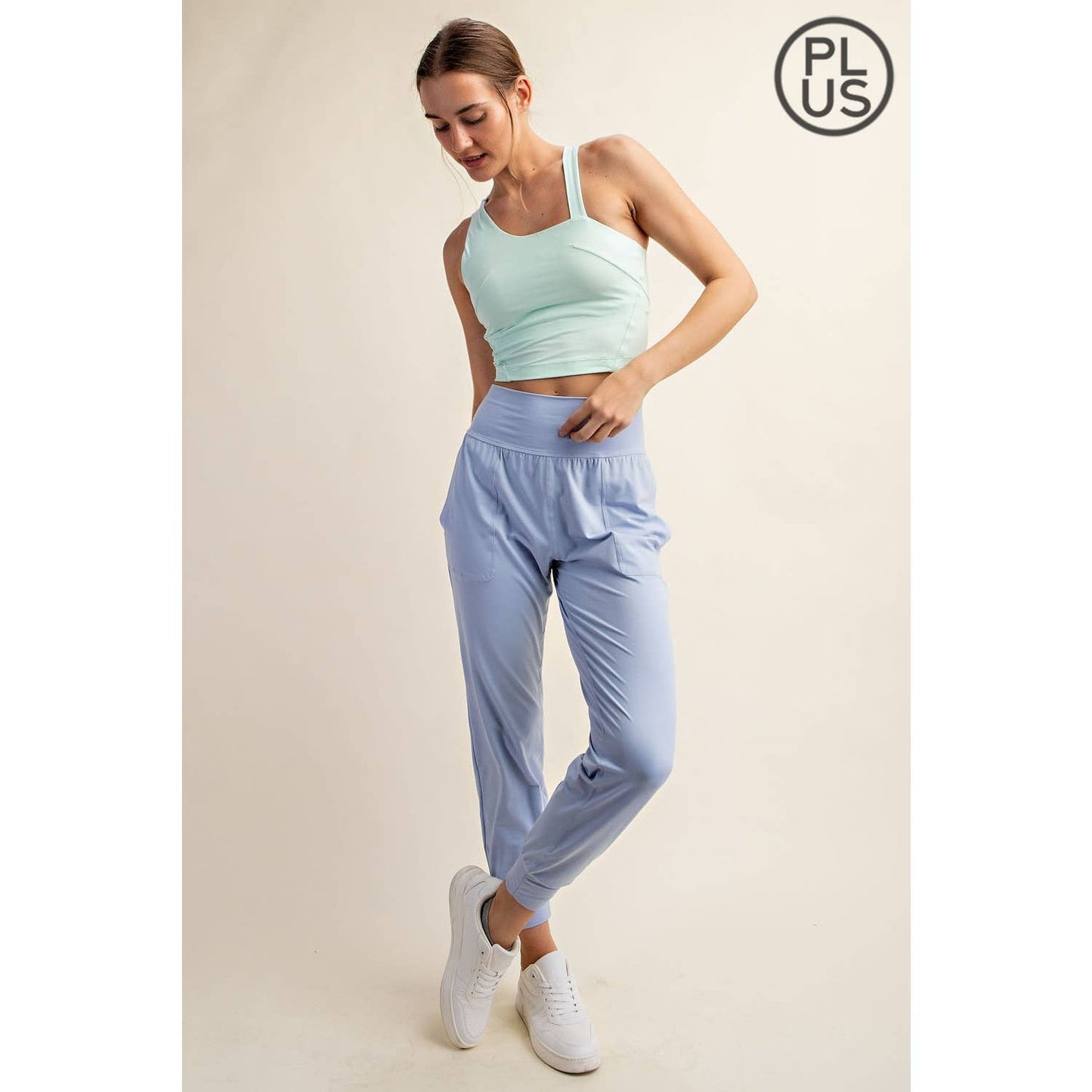PLUS SIZE BUTTER SOFT JOGGERS WITH POCKETS