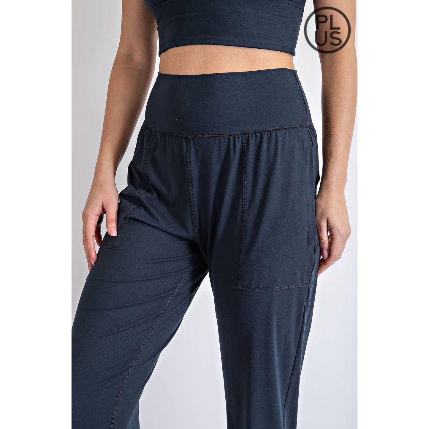 PLUS SIZE BUTTER SOFT JOGGERS WITH POCKETS