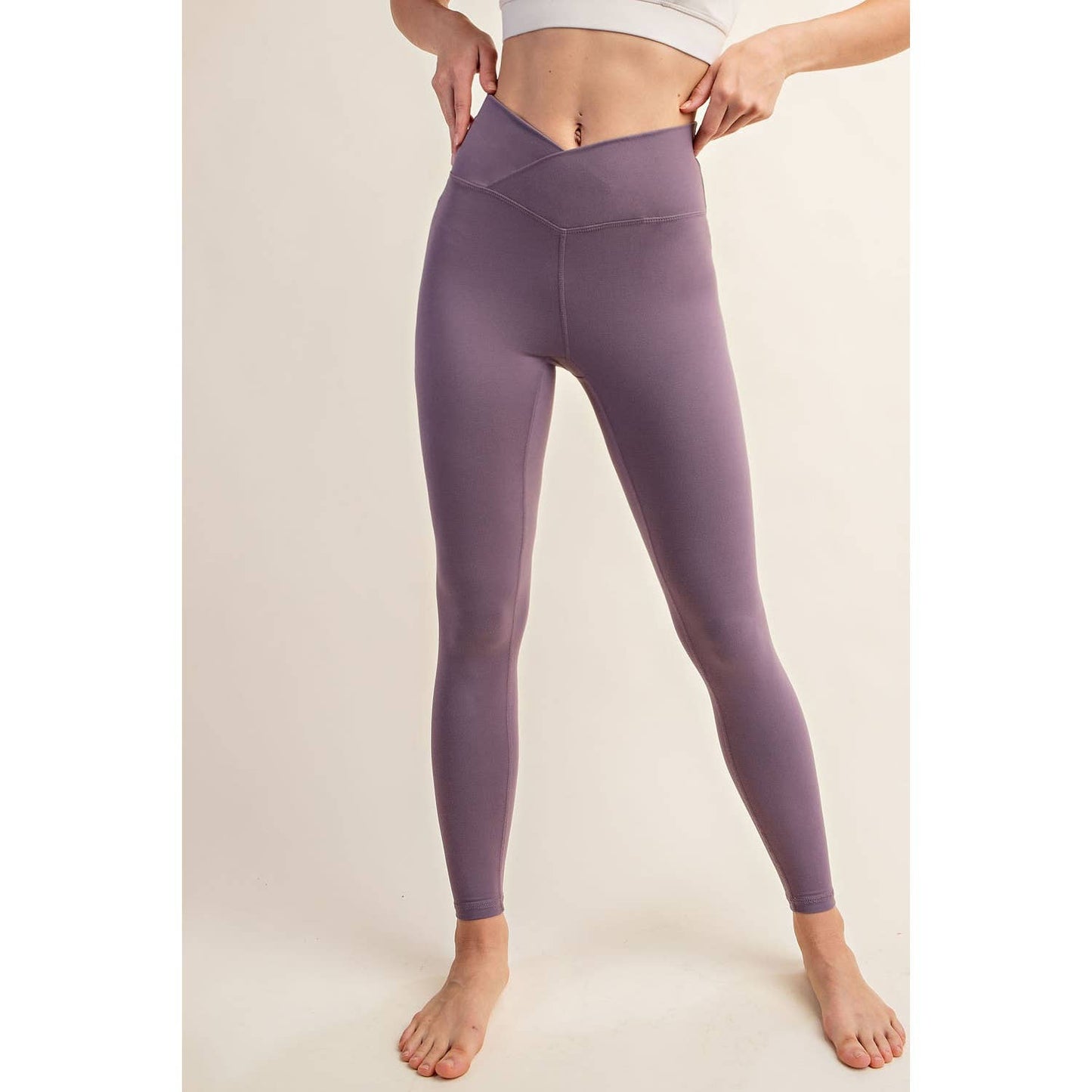 V WAIST FULL LENGTH LEGGINGS