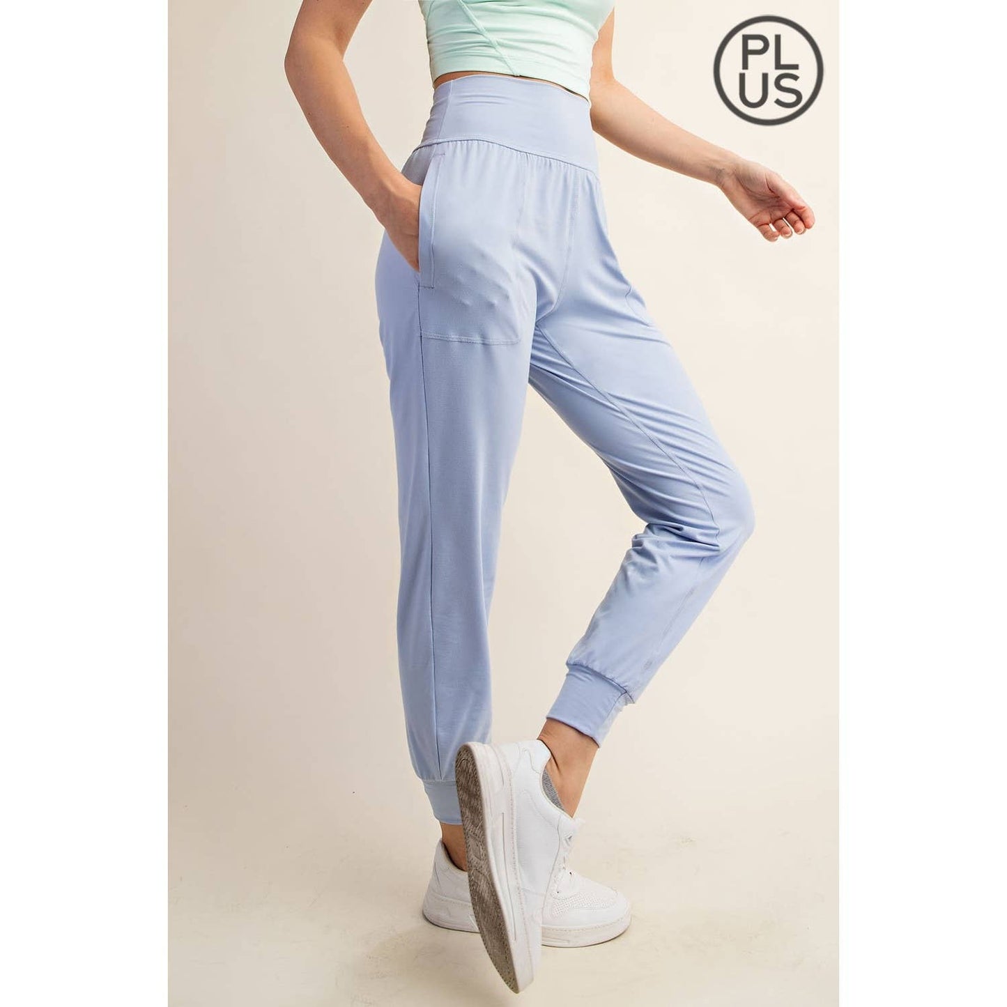 PLUS SIZE BUTTER SOFT JOGGERS WITH POCKETS