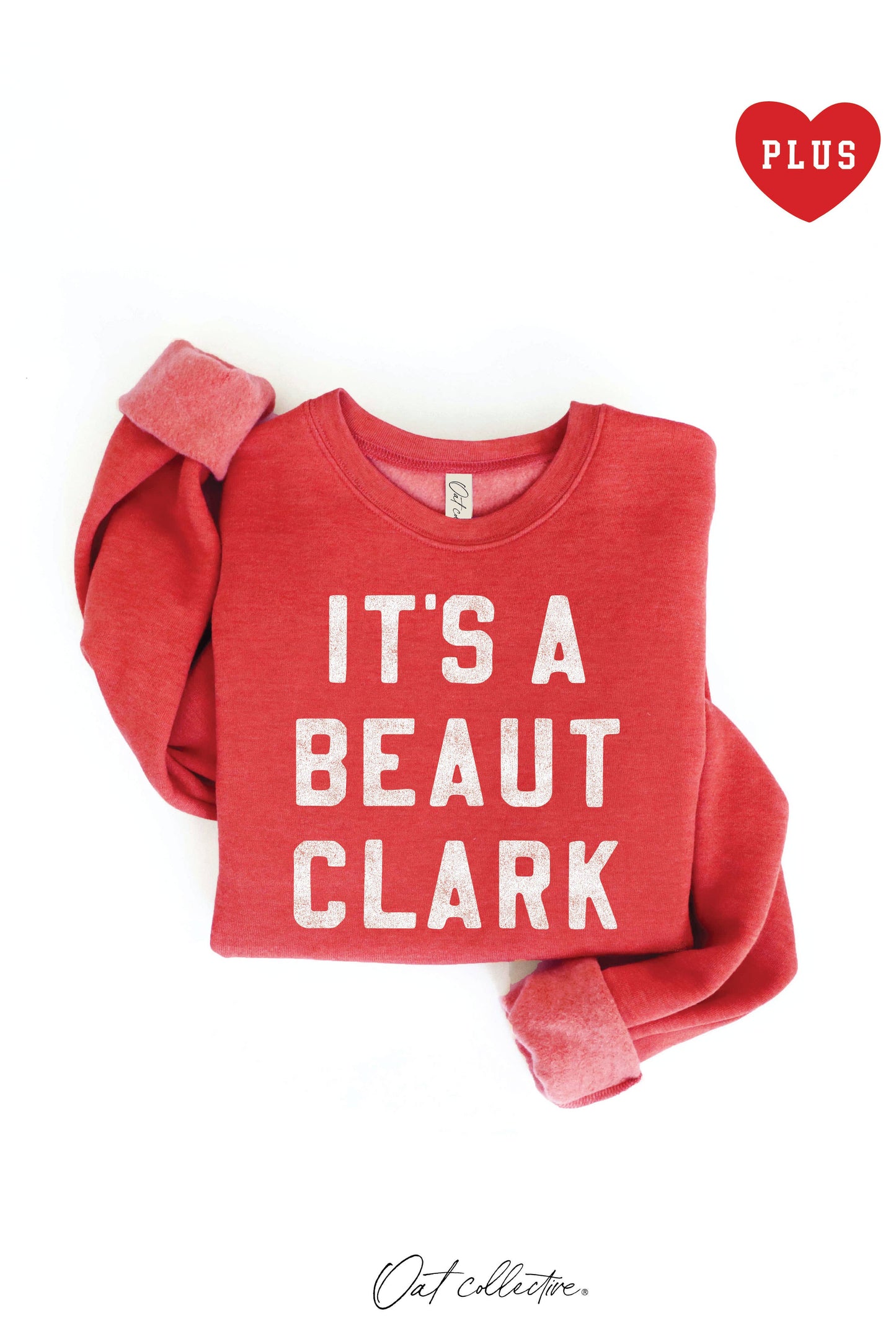 IT'S A BEAUT CLARK   Plus Graphic Sweatshirt