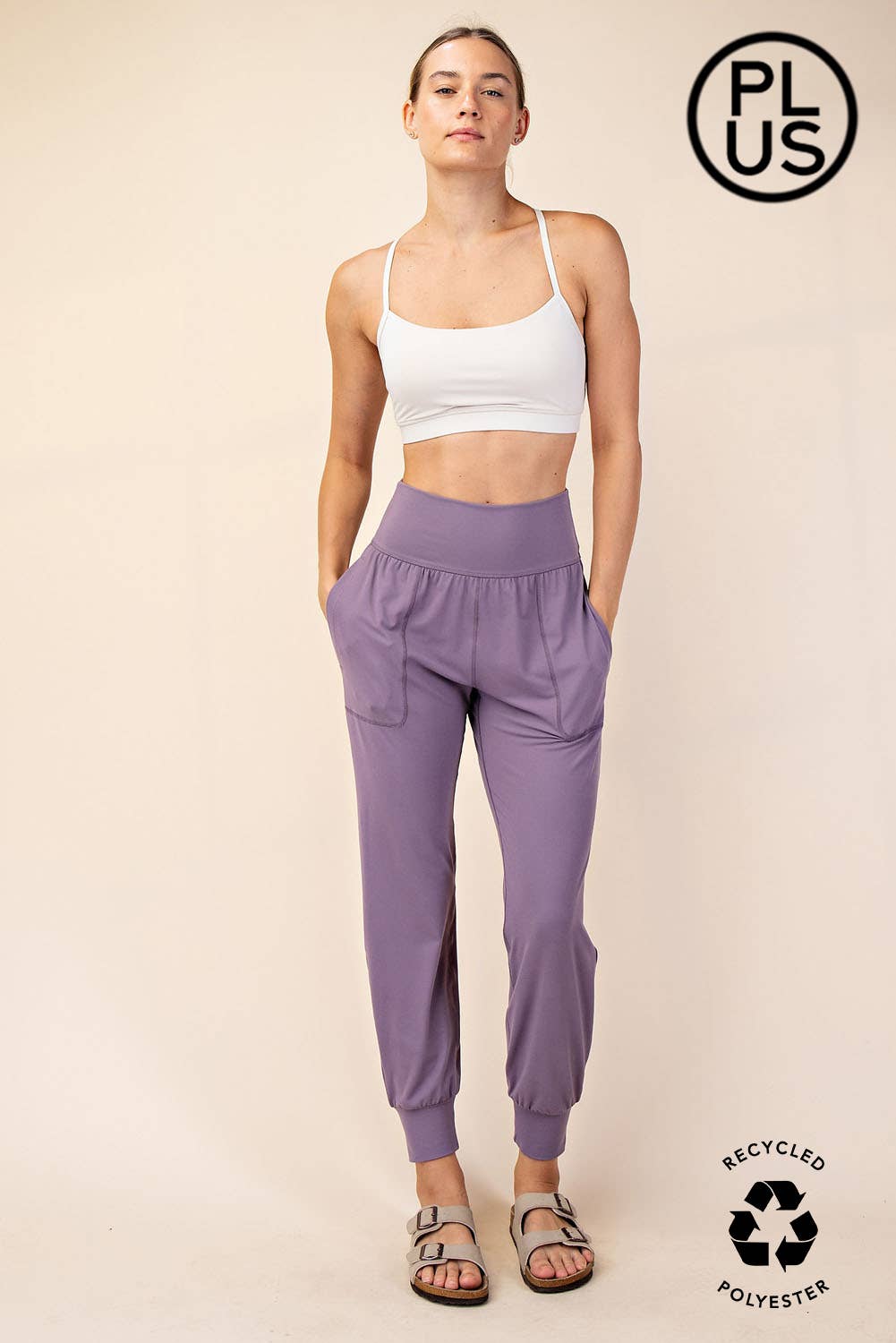 PLUS SIZE BUTTER SOFT JOGGERS WITH POCKETS