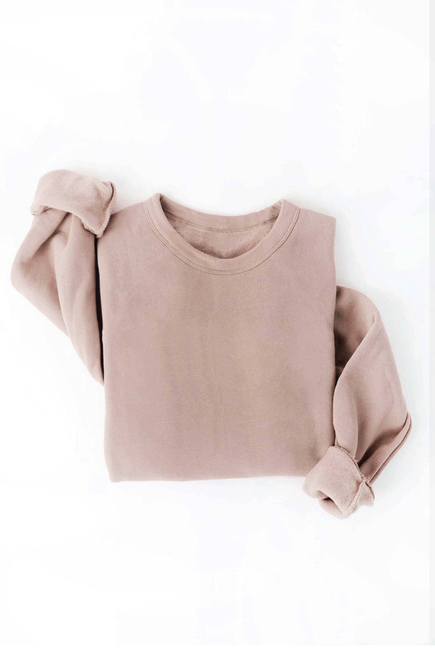 Premium Basic Solid Graphic Sweatshirt