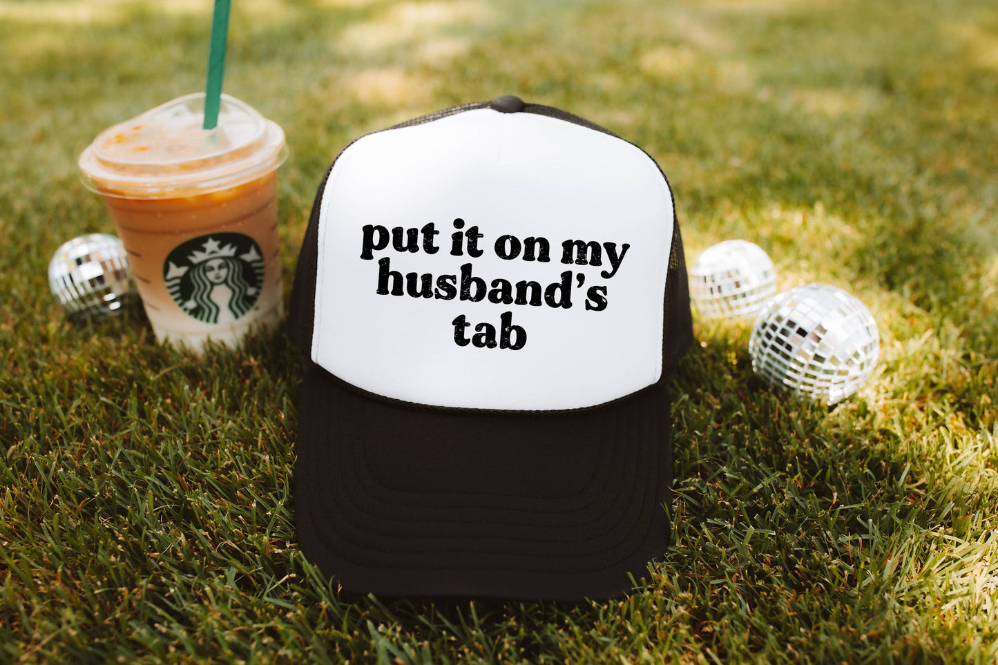 Trucker Hat, Put it on my husbands tab, trendy Trucker Hats
