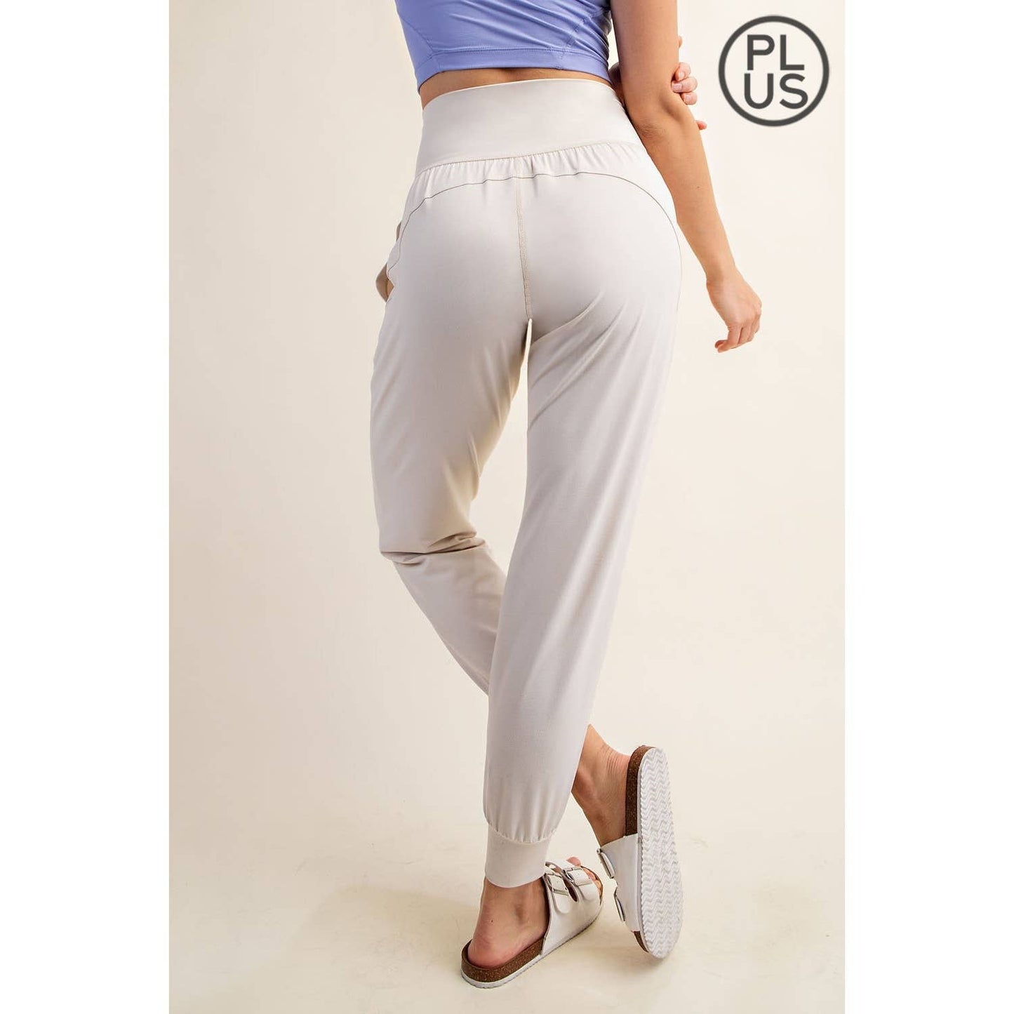 PLUS SIZE BUTTER SOFT JOGGERS WITH POCKETS