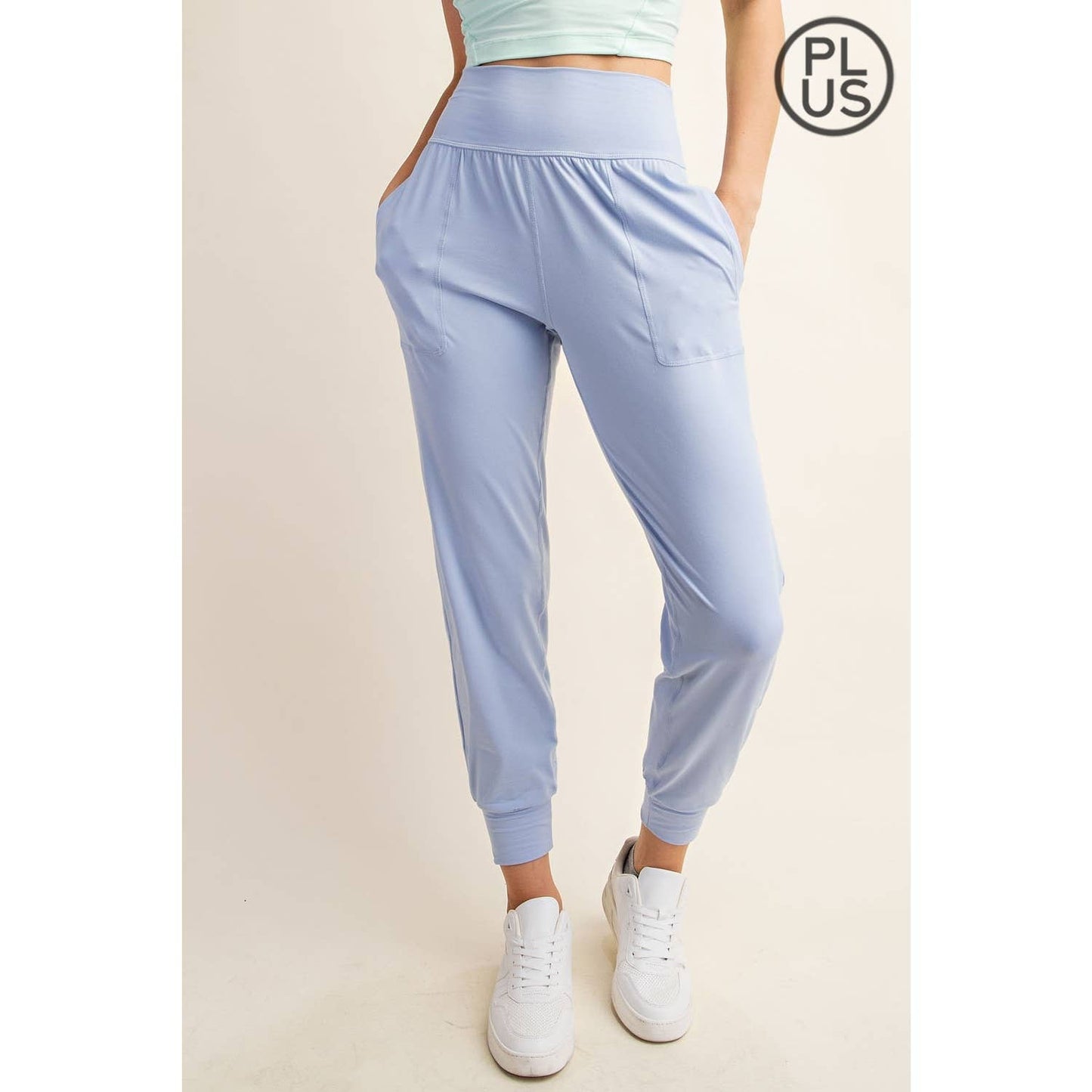 PLUS SIZE BUTTER SOFT JOGGERS WITH POCKETS