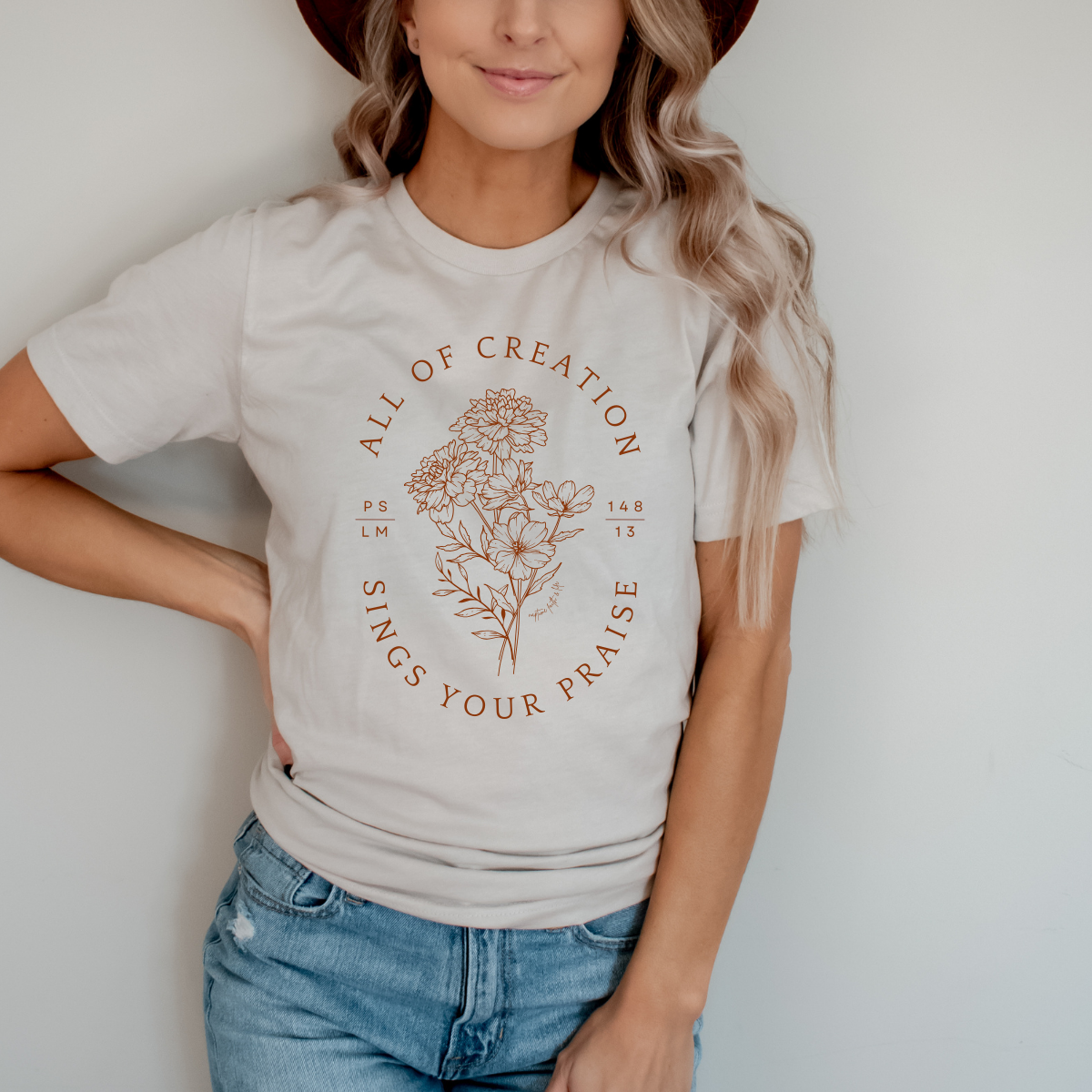 Christian Fall Graphic Tee Faith Based Bible Verse Shirt