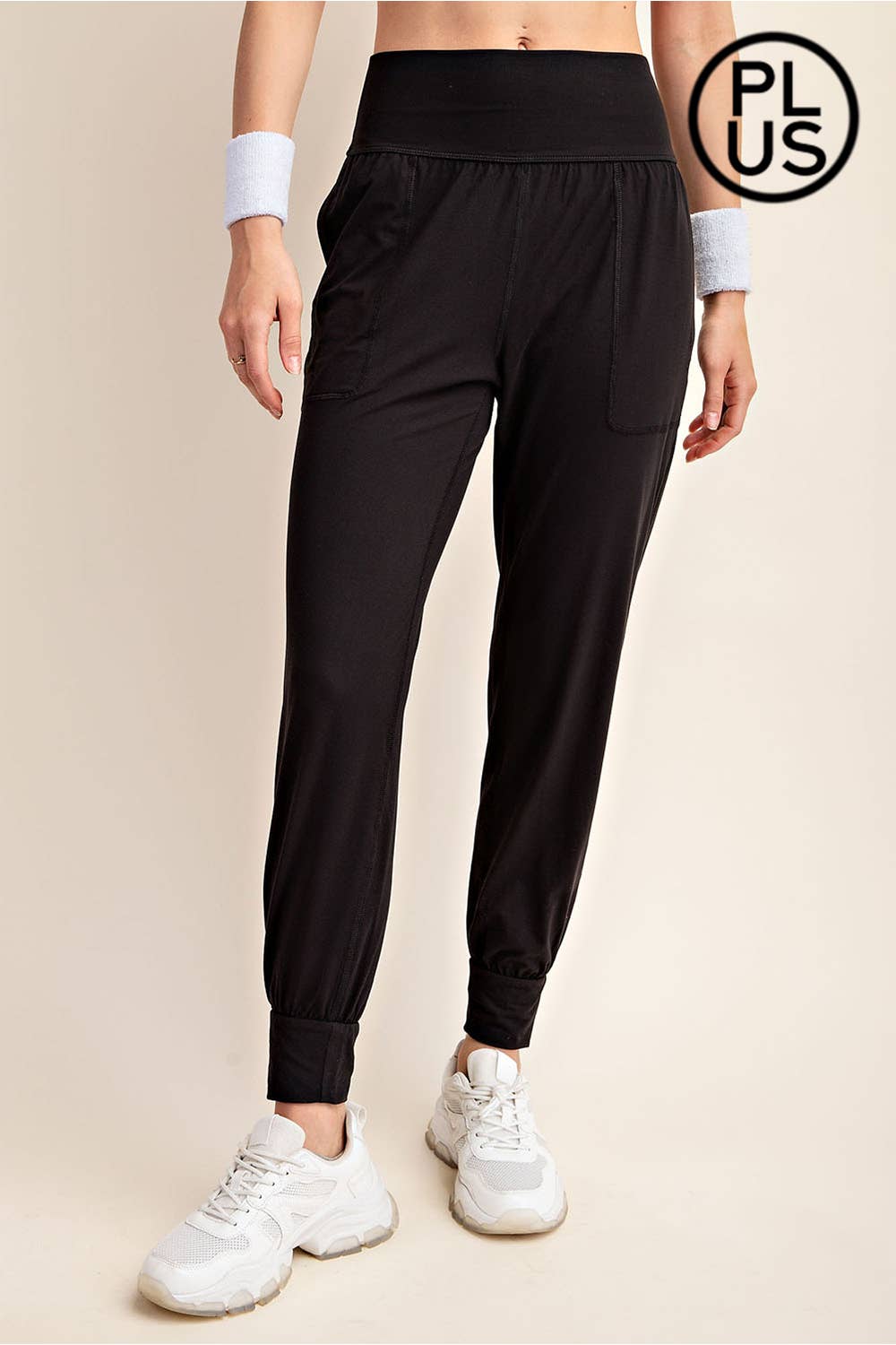 PLUS SIZE BUTTER SOFT JOGGERS WITH POCKETS