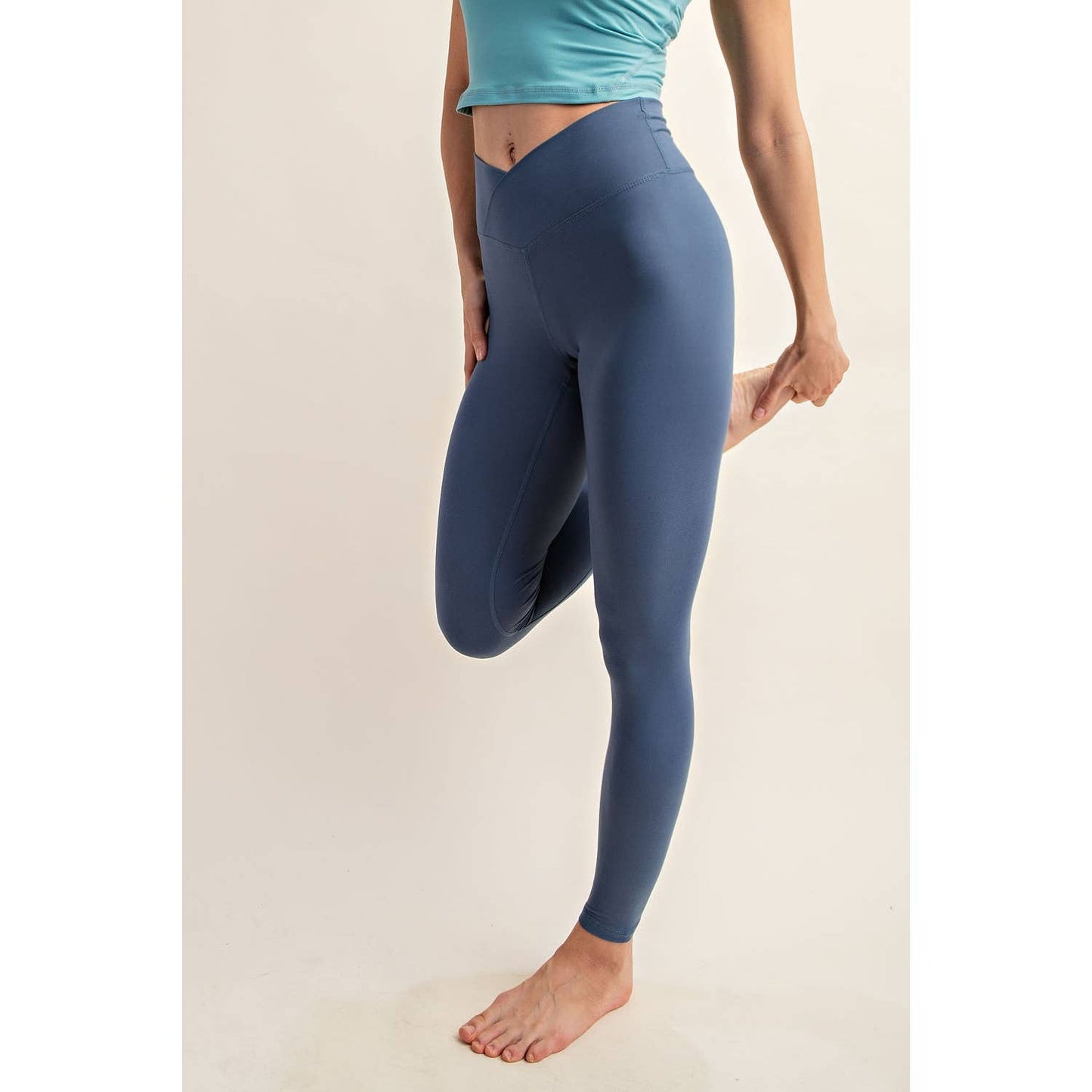 V WAIST FULL LENGTH LEGGINGS