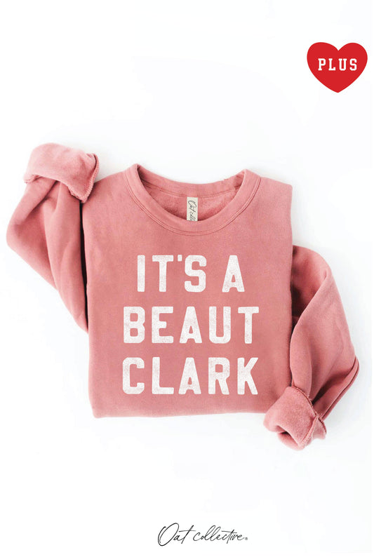 IT'S A BEAUT CLARK   Plus Graphic Sweatshirt