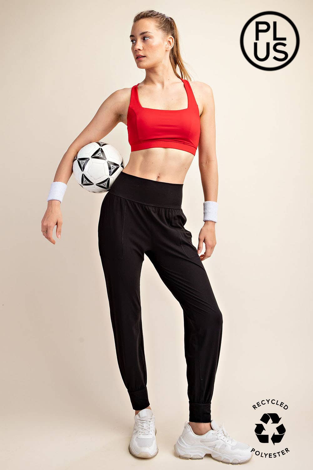 PLUS SIZE BUTTER SOFT JOGGERS WITH POCKETS