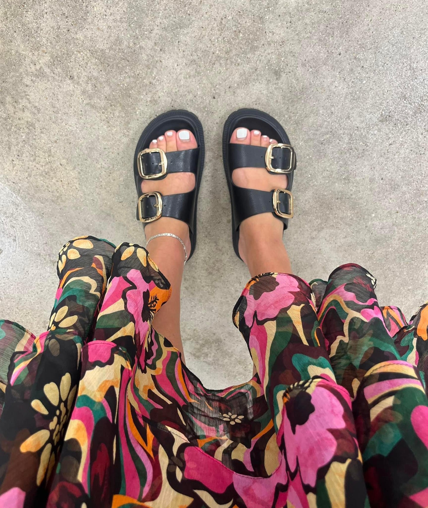 Black Mia Sandals Pre-Order