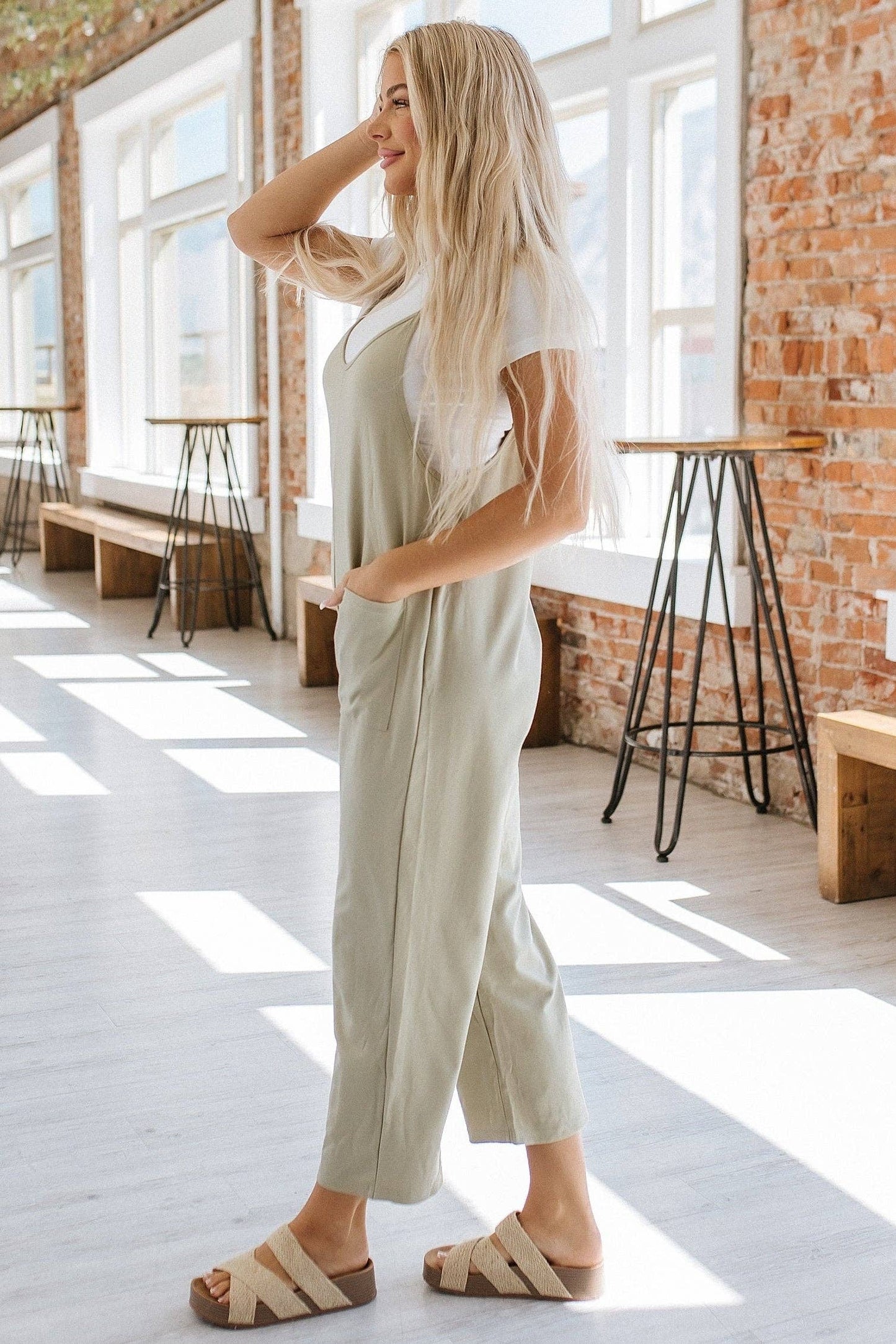 Martha Pocket Straight Leg Jumpsuit | S-XL