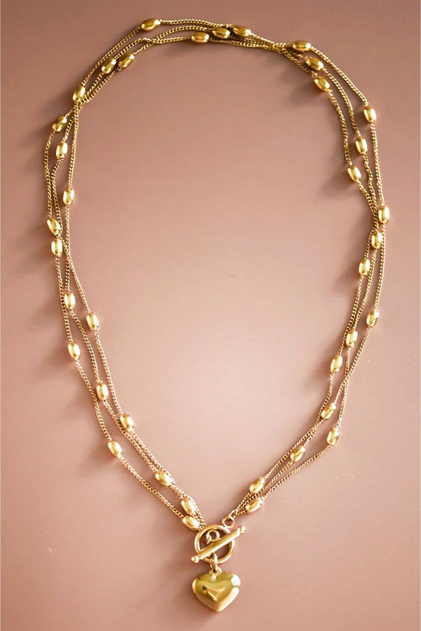 LDC Valentine Heart Pendant Chain Necklace Fashion Jewelry
