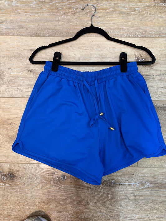 Solid Blue Shorts