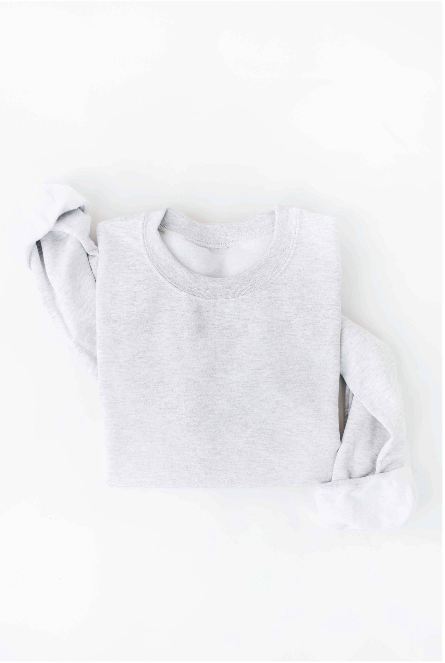 Premium Basic Solid Graphic Sweatshirt