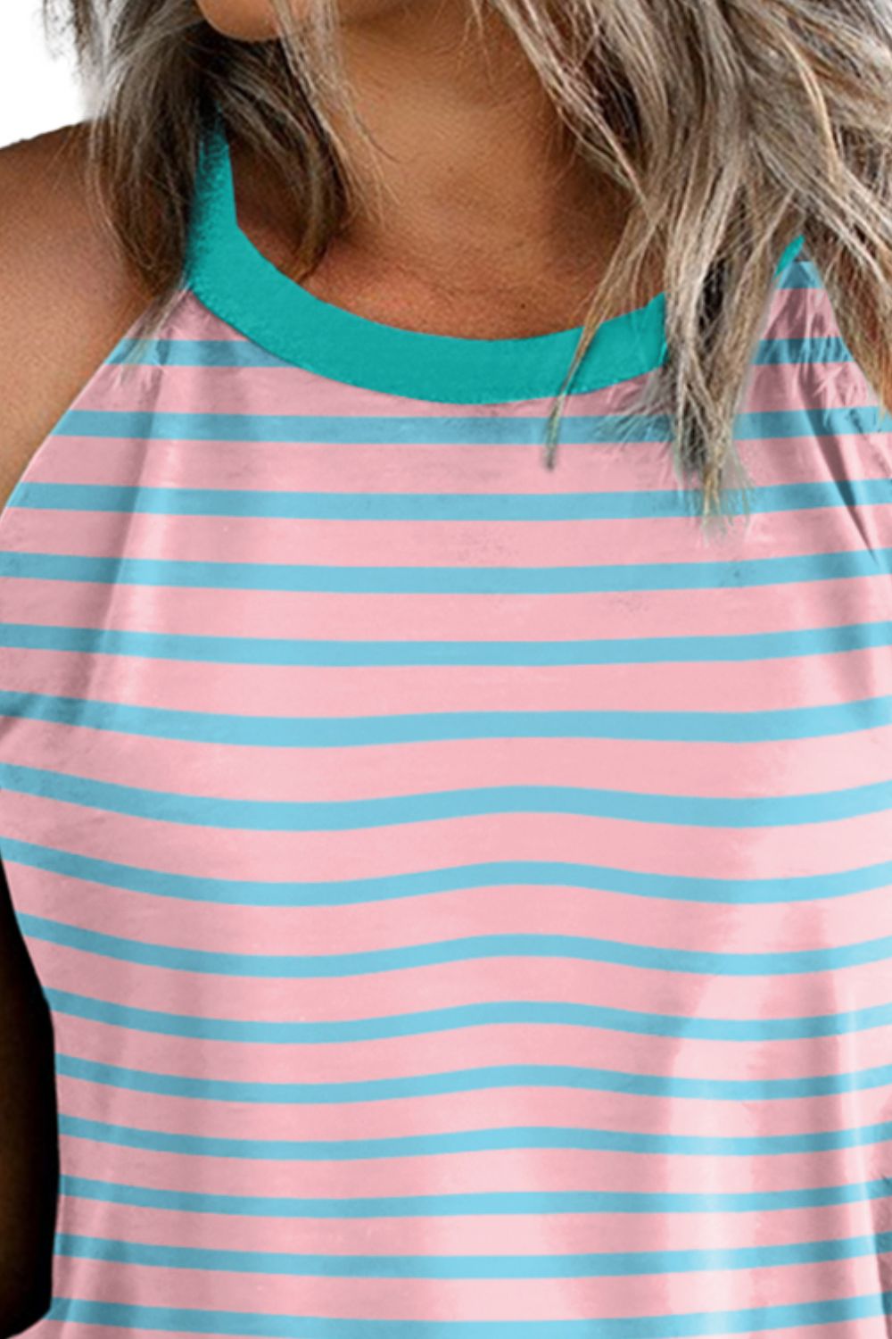 Striped Round Neck Tank