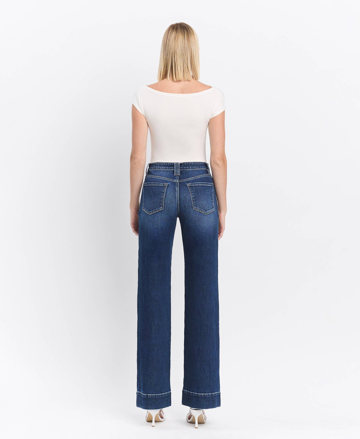 HIGH RISE TROUSER WIDE JEANS LV1535