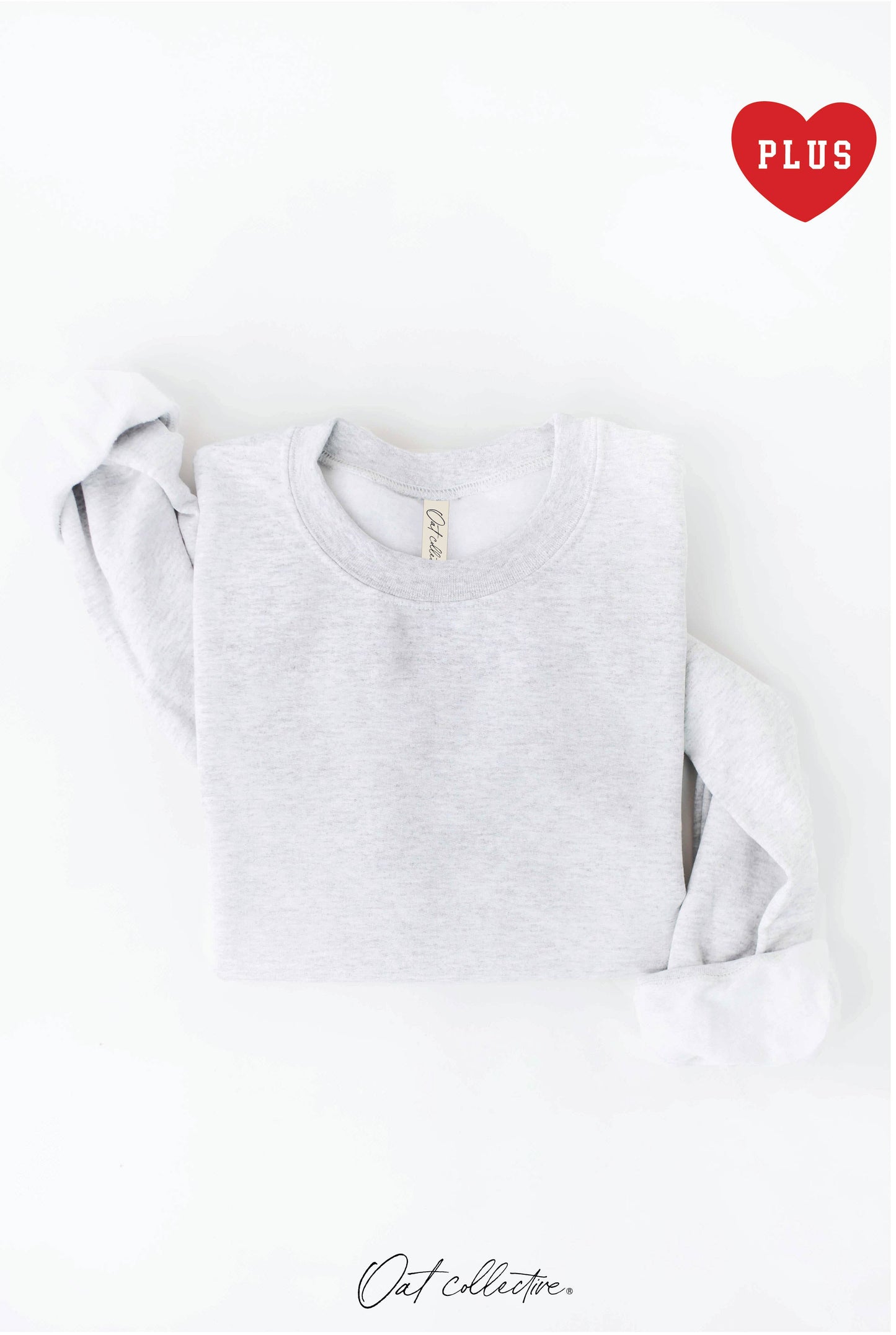 PLUS Premium Solid Basic Sweatshirt