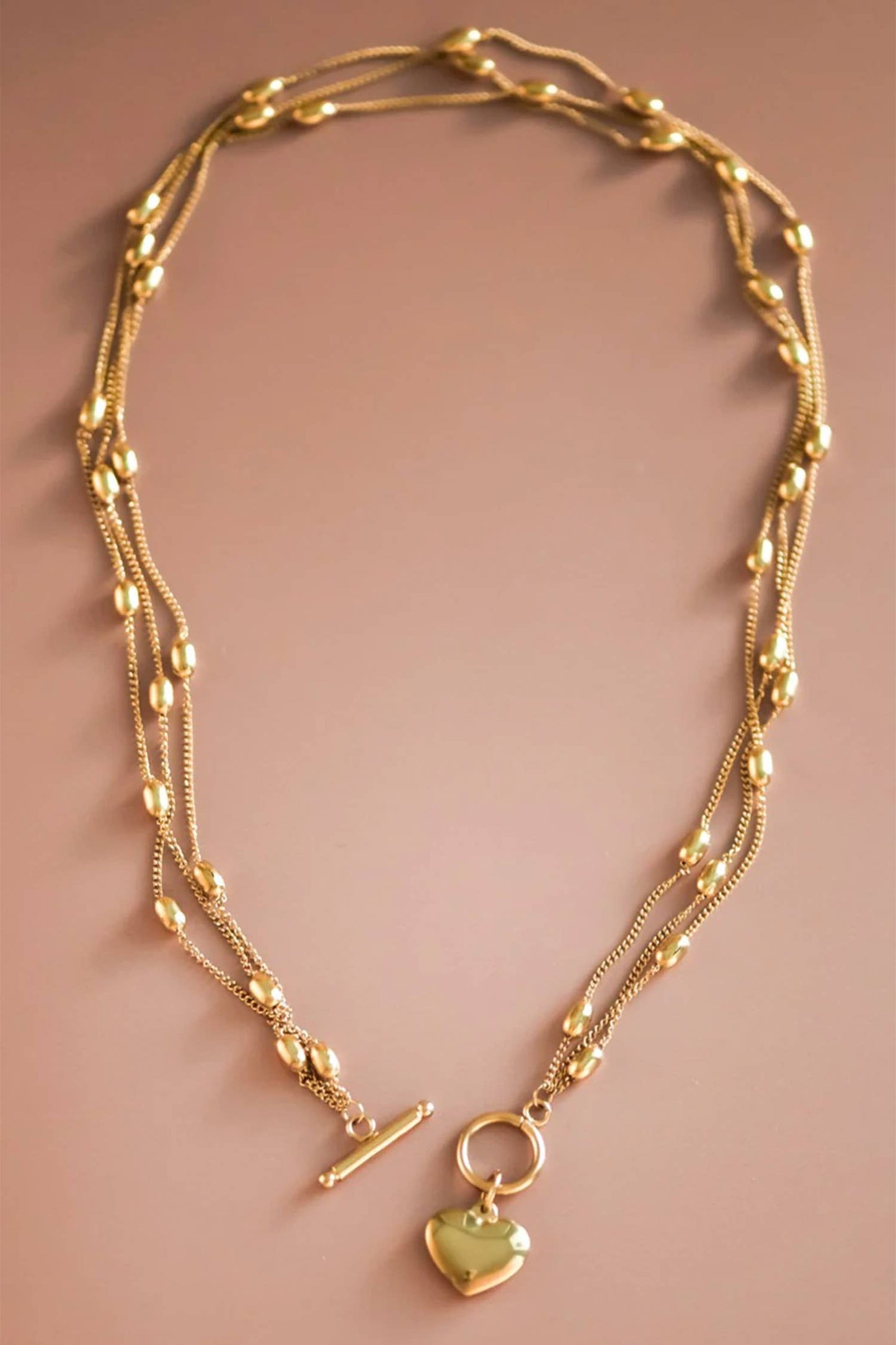 LDC Valentine Heart Pendant Chain Necklace Fashion Jewelry