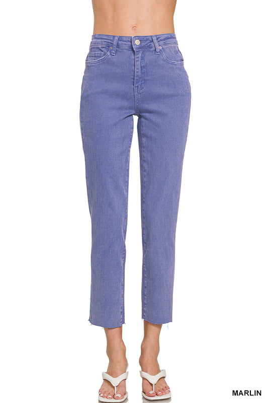 Zenana Cropped Straight Pants